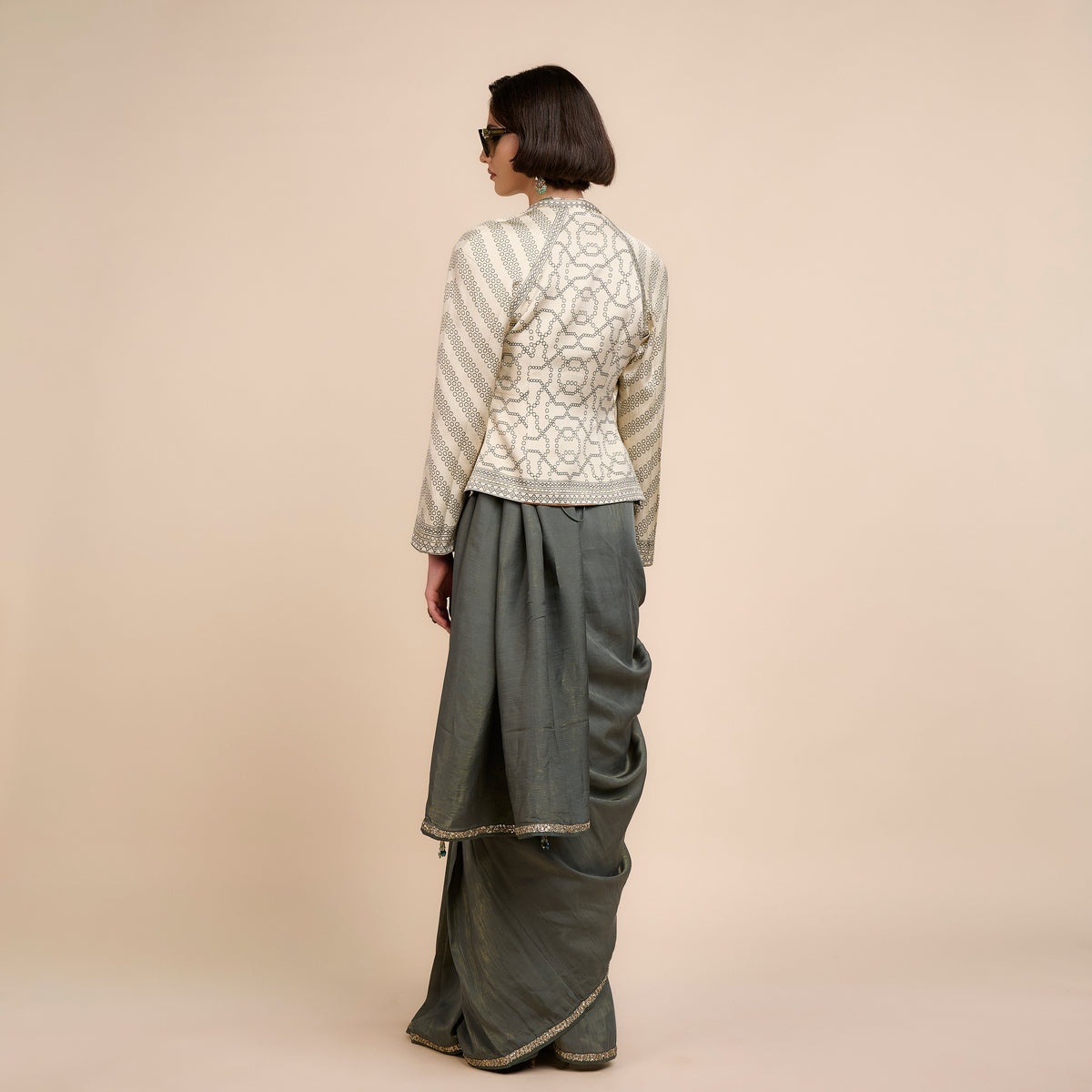 RUST ORANGE REVERSIBE IKA JACKET | FESTIVE EDIT