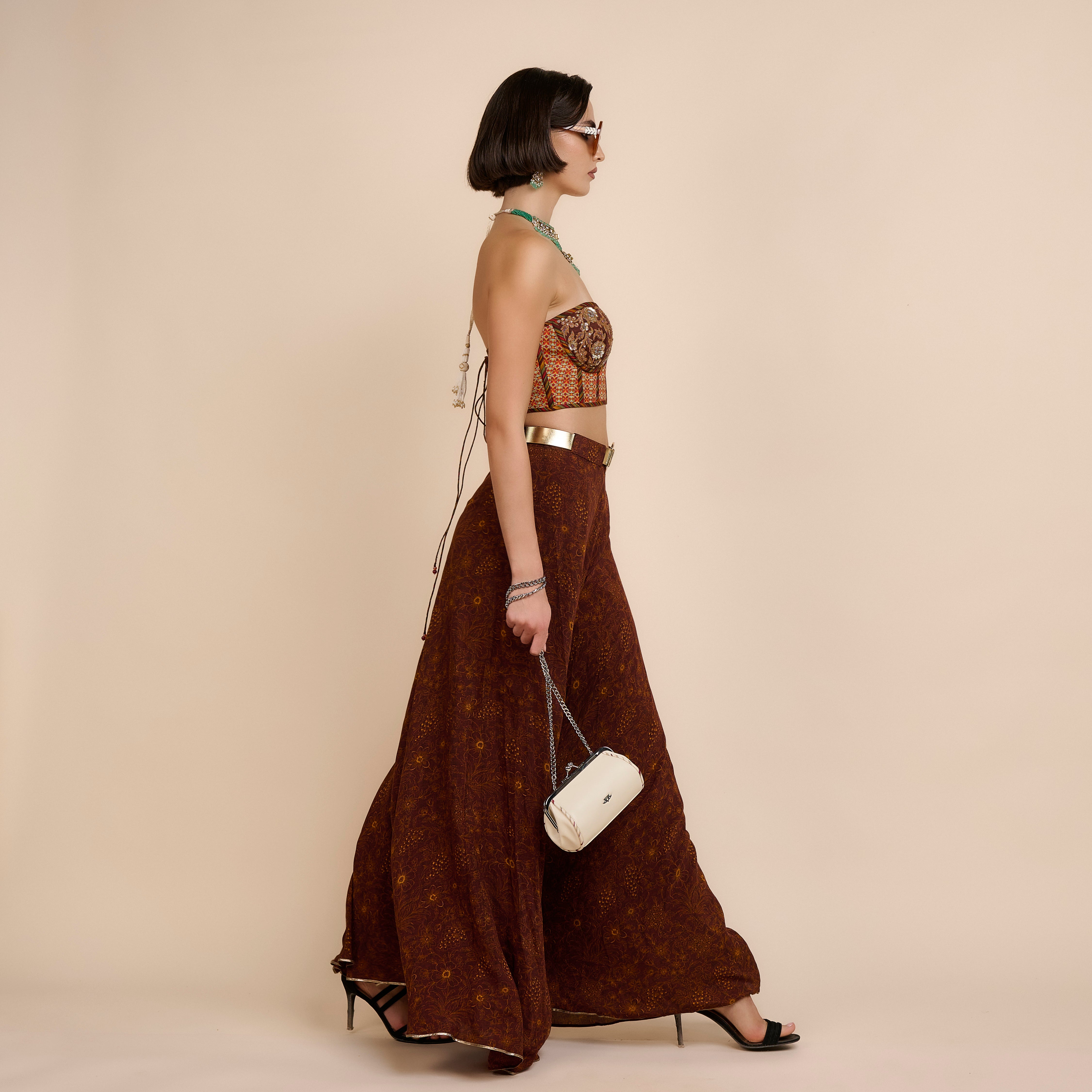Rust Orange Sharara Set | Nau