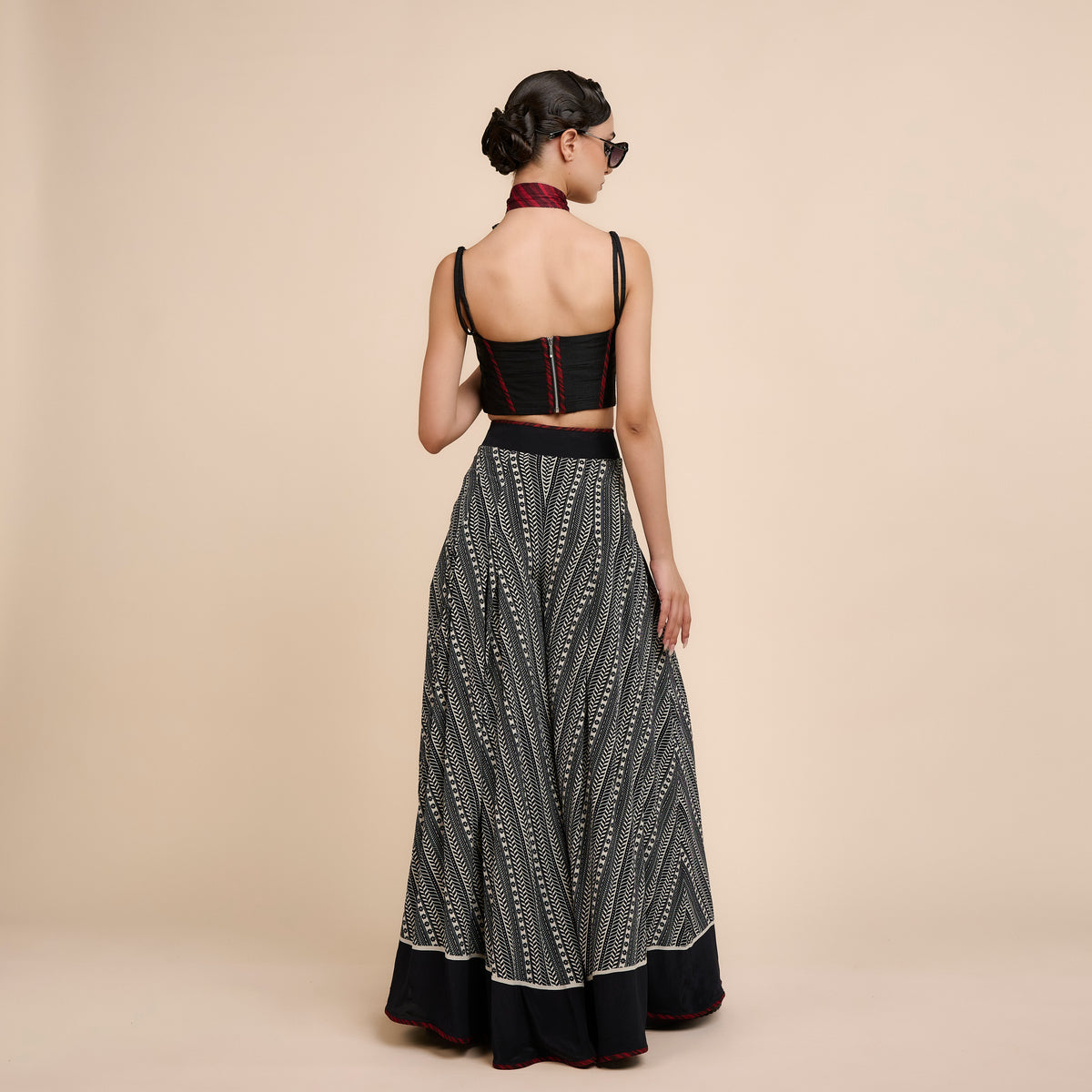 Chevron Sharara Set | Festive Edit