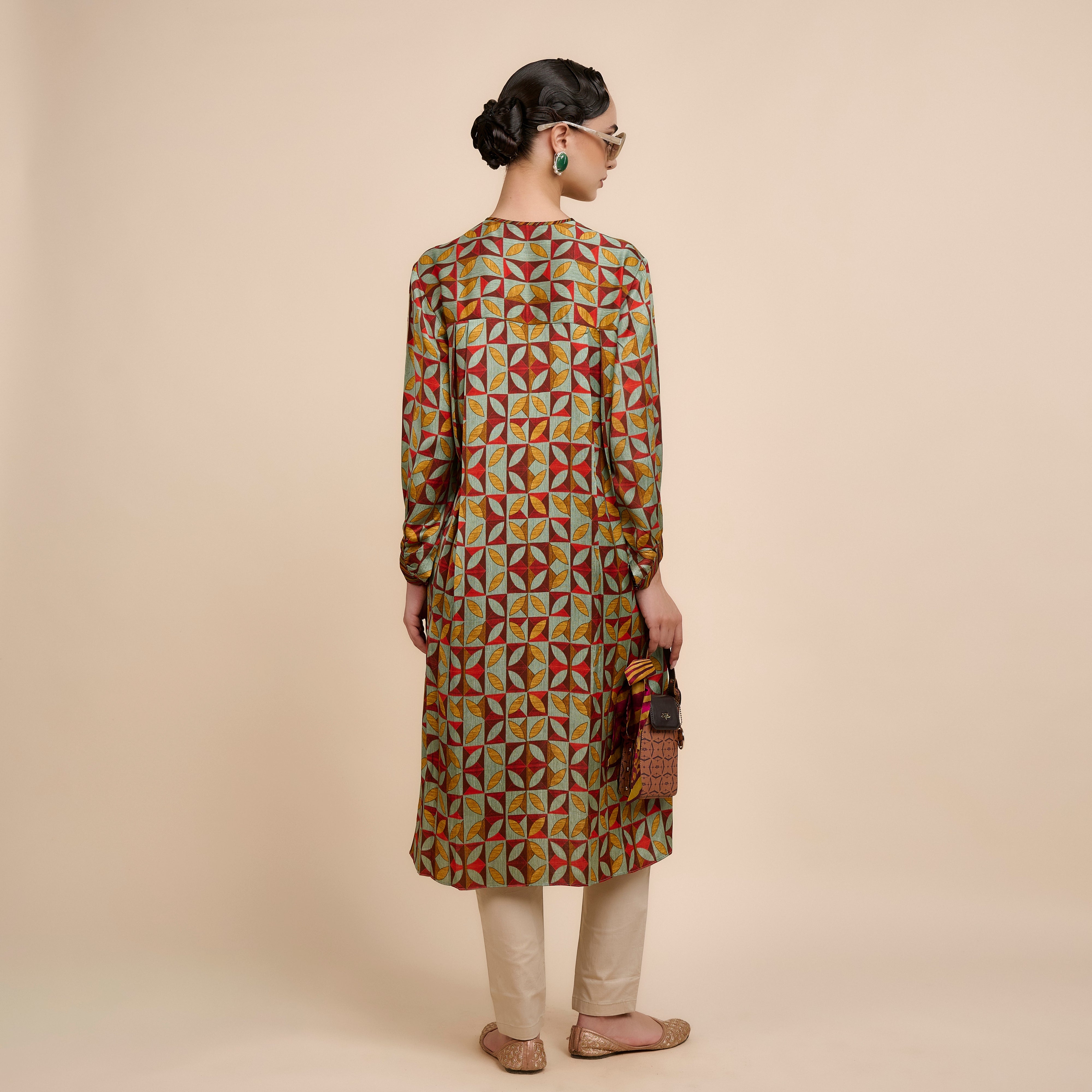 Sage Green - Multicolor Tunic | Nau