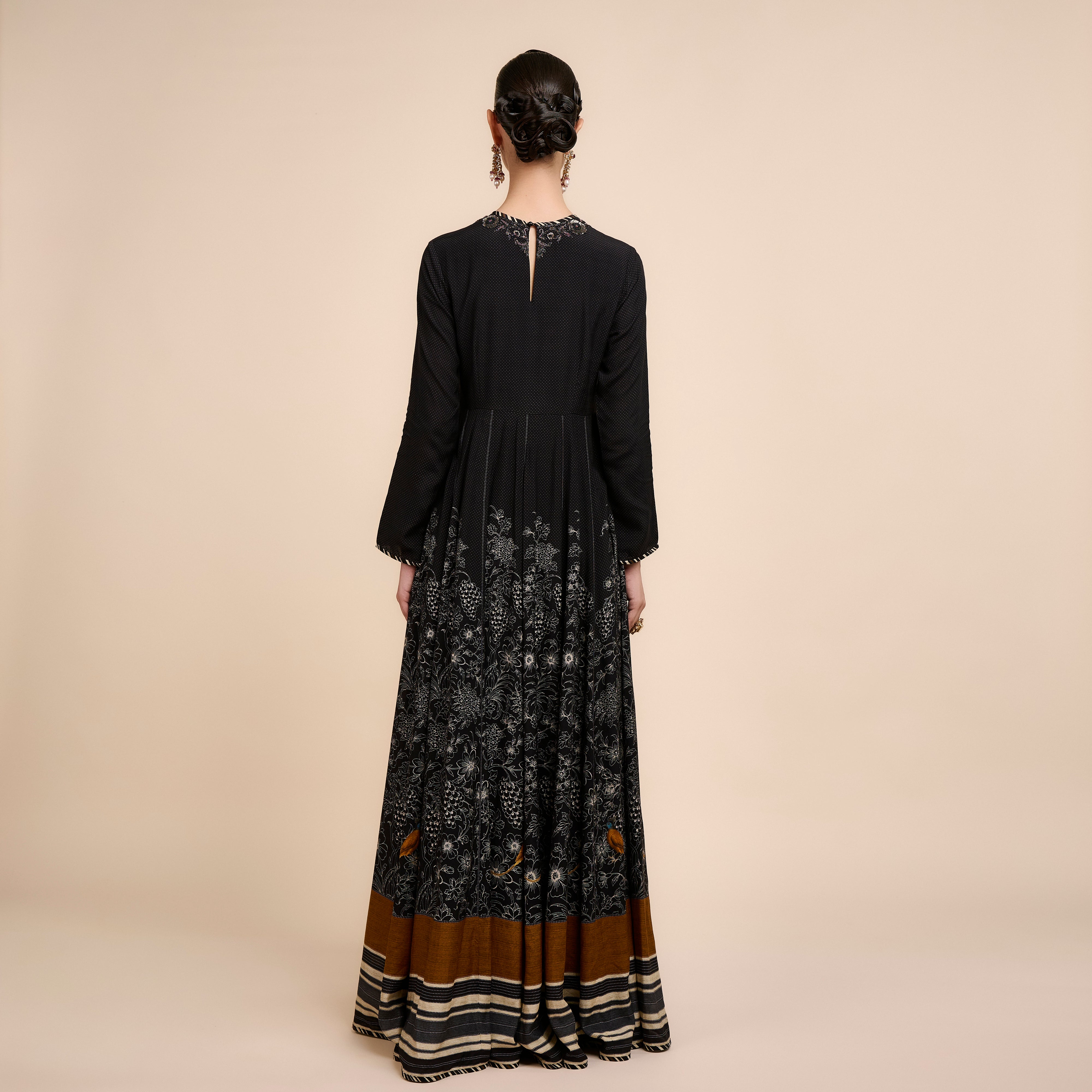 Noir - Ochre Anarkali | Nau