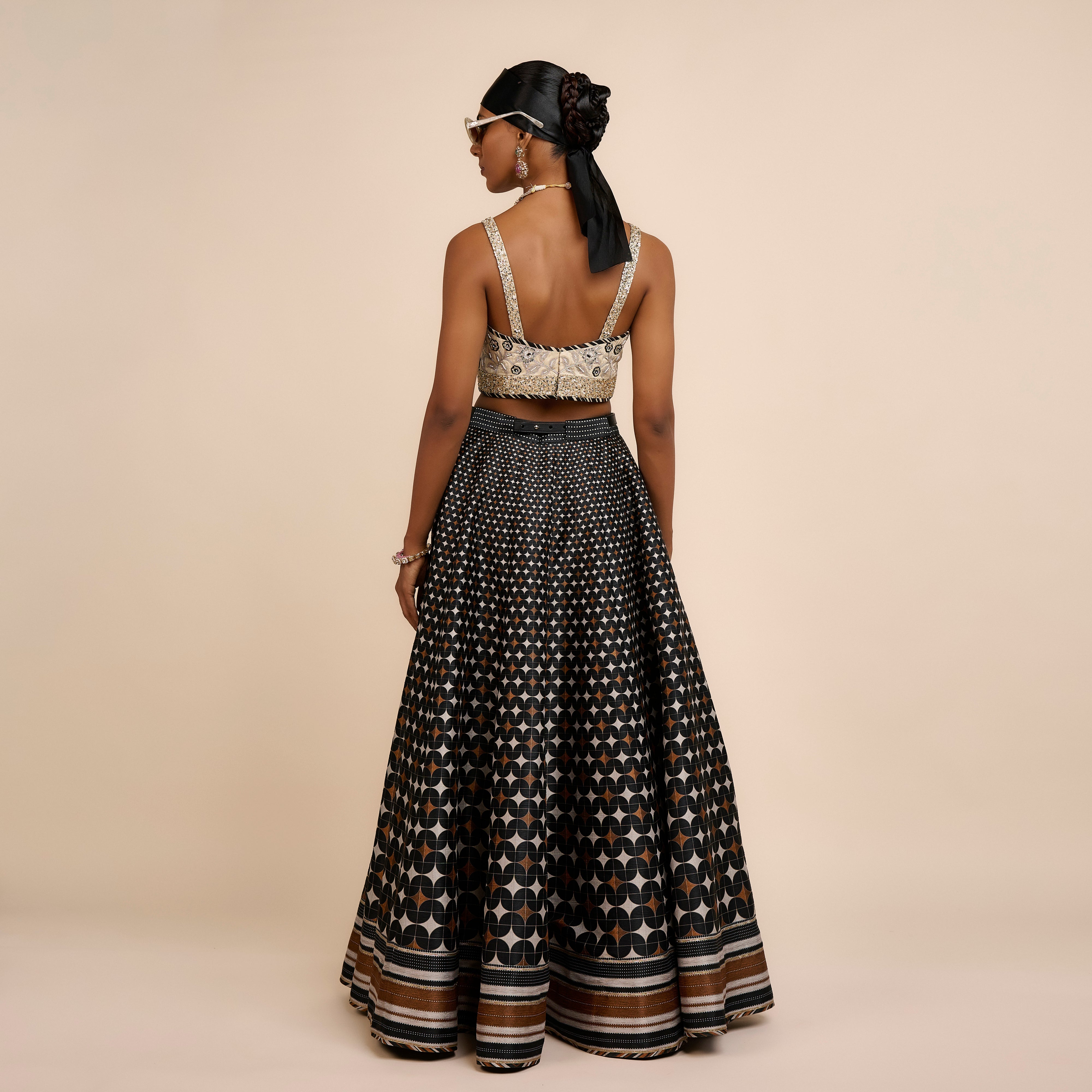 Ivory - Black Skirt Set | Nau