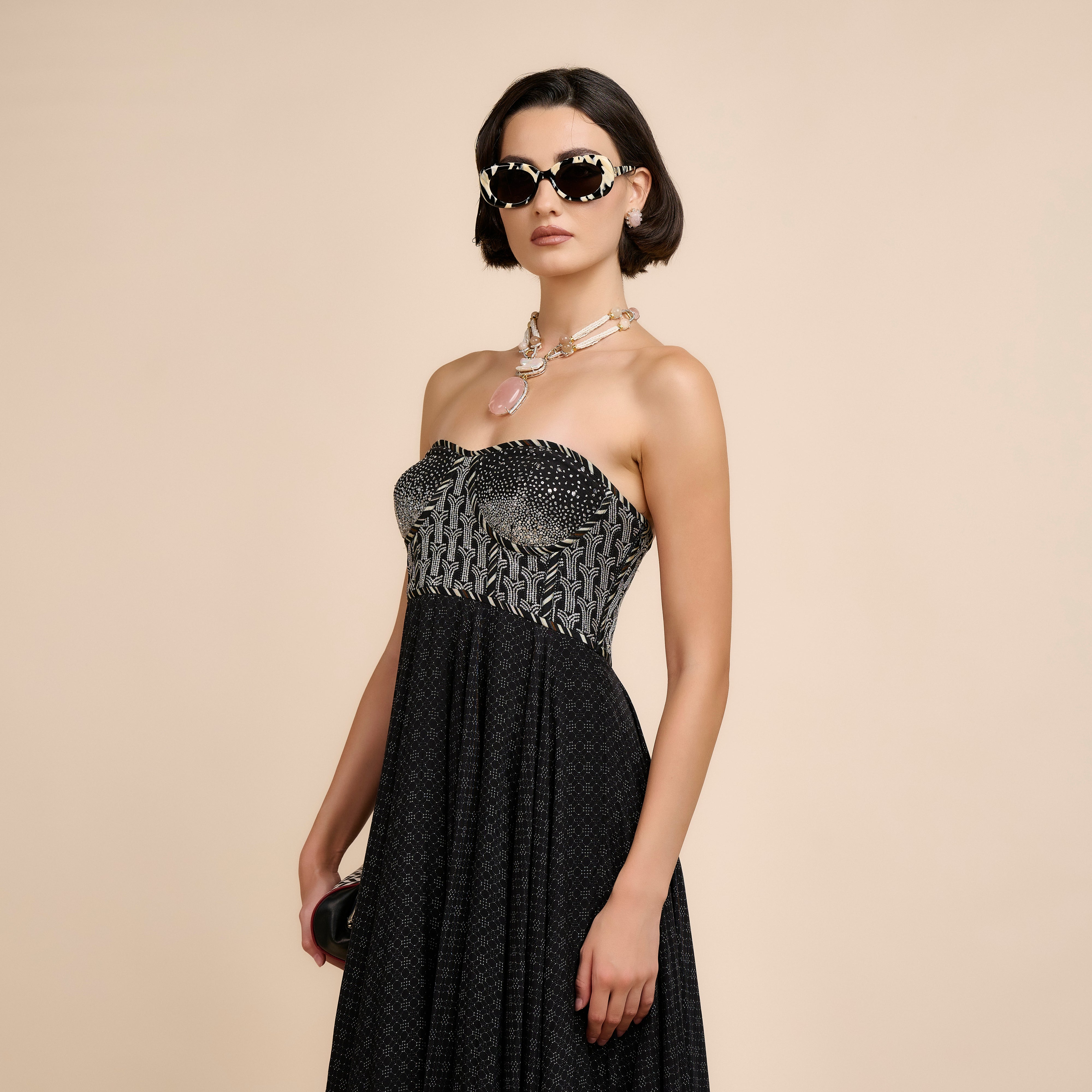 Noir Corset Maxi Dress | Nau