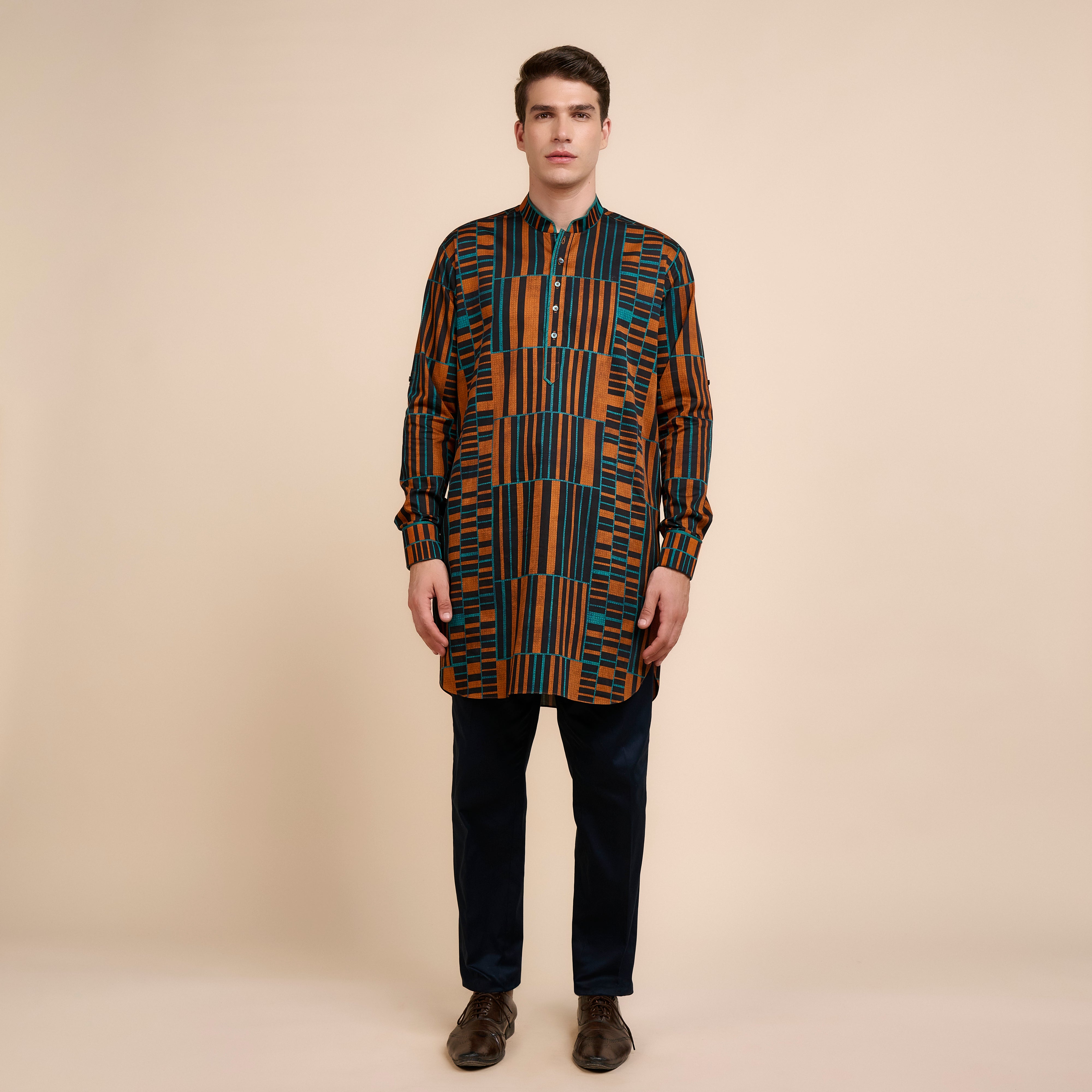 Multicoloured Printed Kurta | Nau