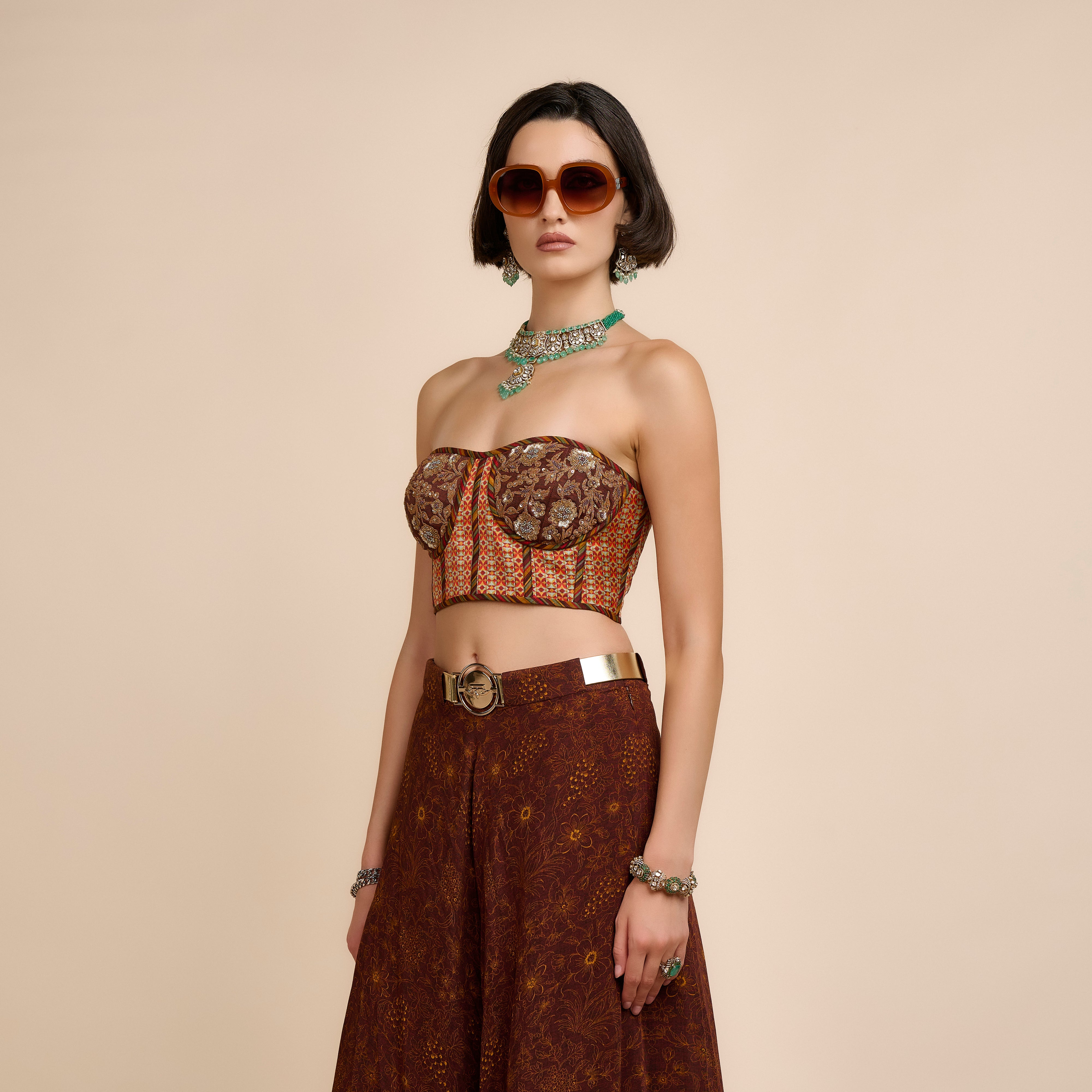 Rust Orange Sharara Set | Nau