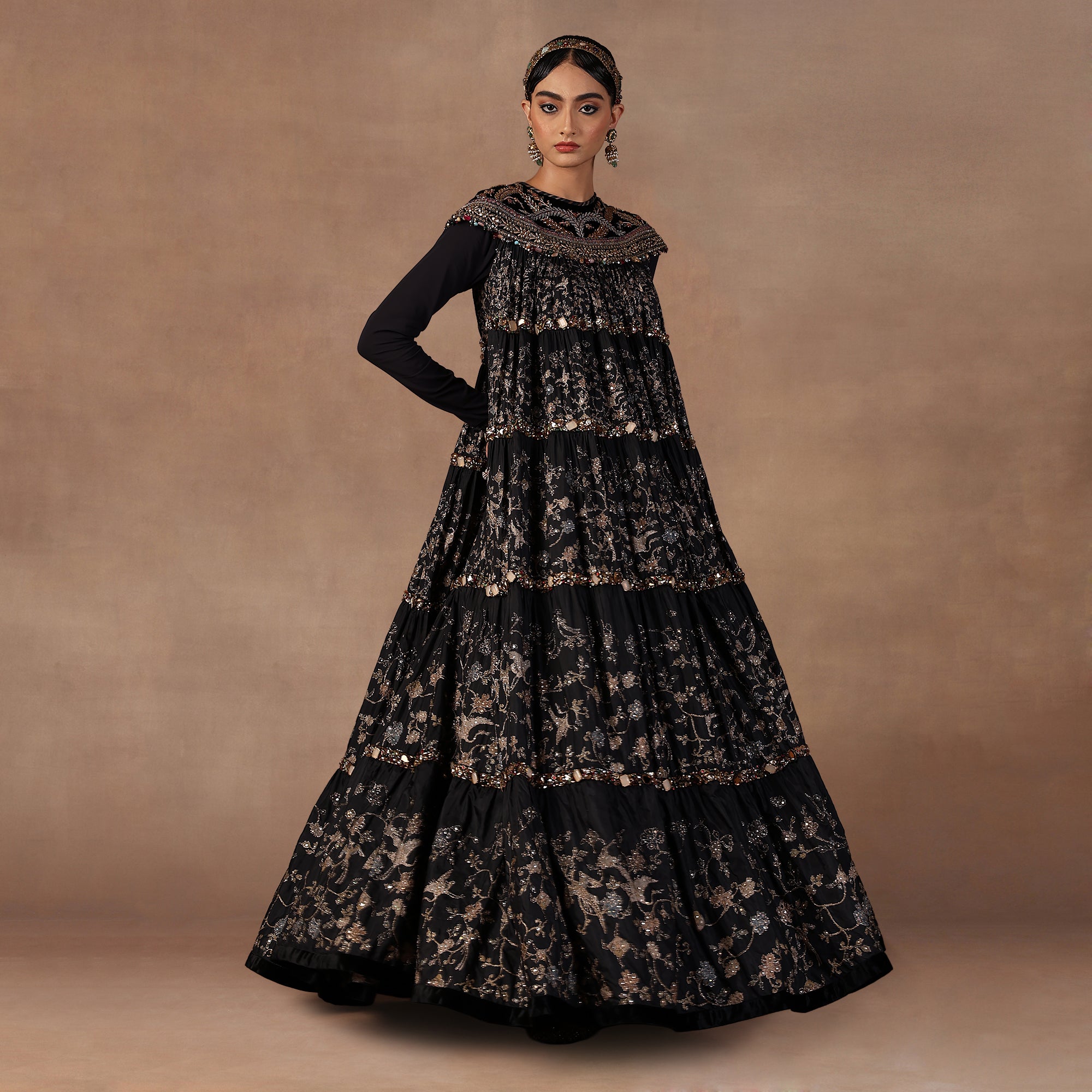 Jewlled Black Dress | EAST
