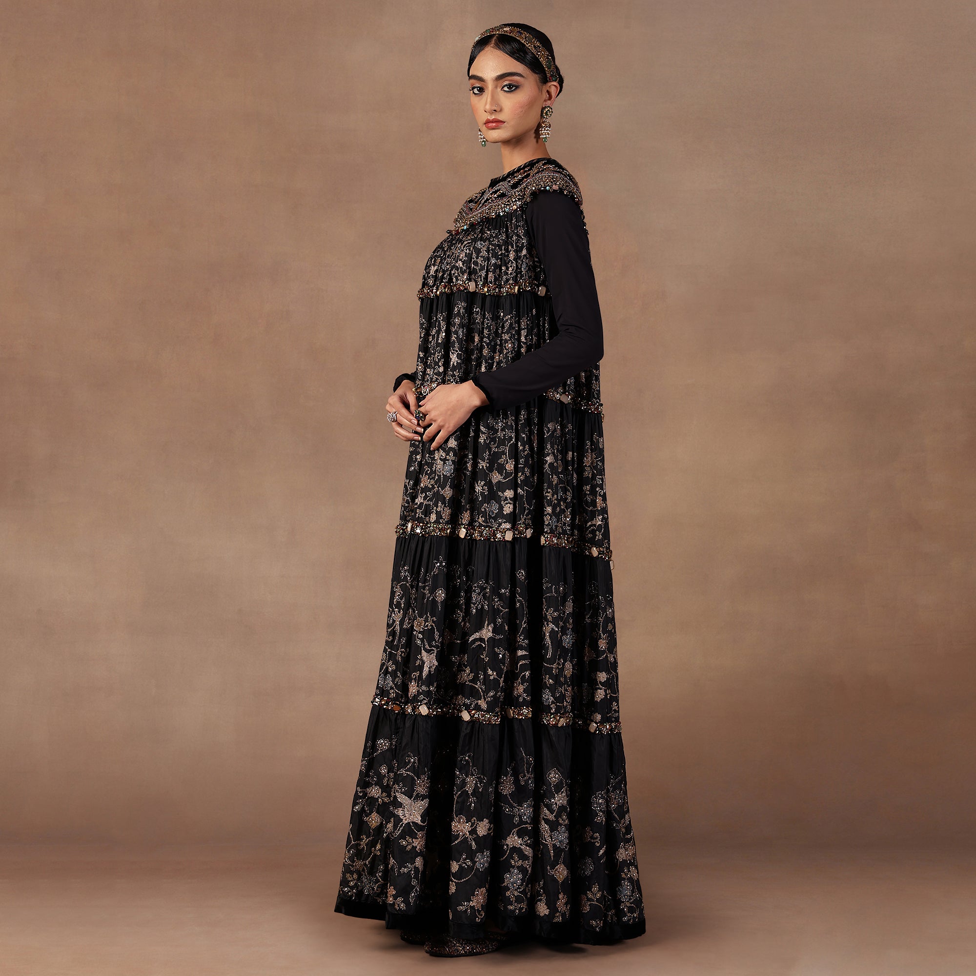 Jewlled Black Dress | EAST