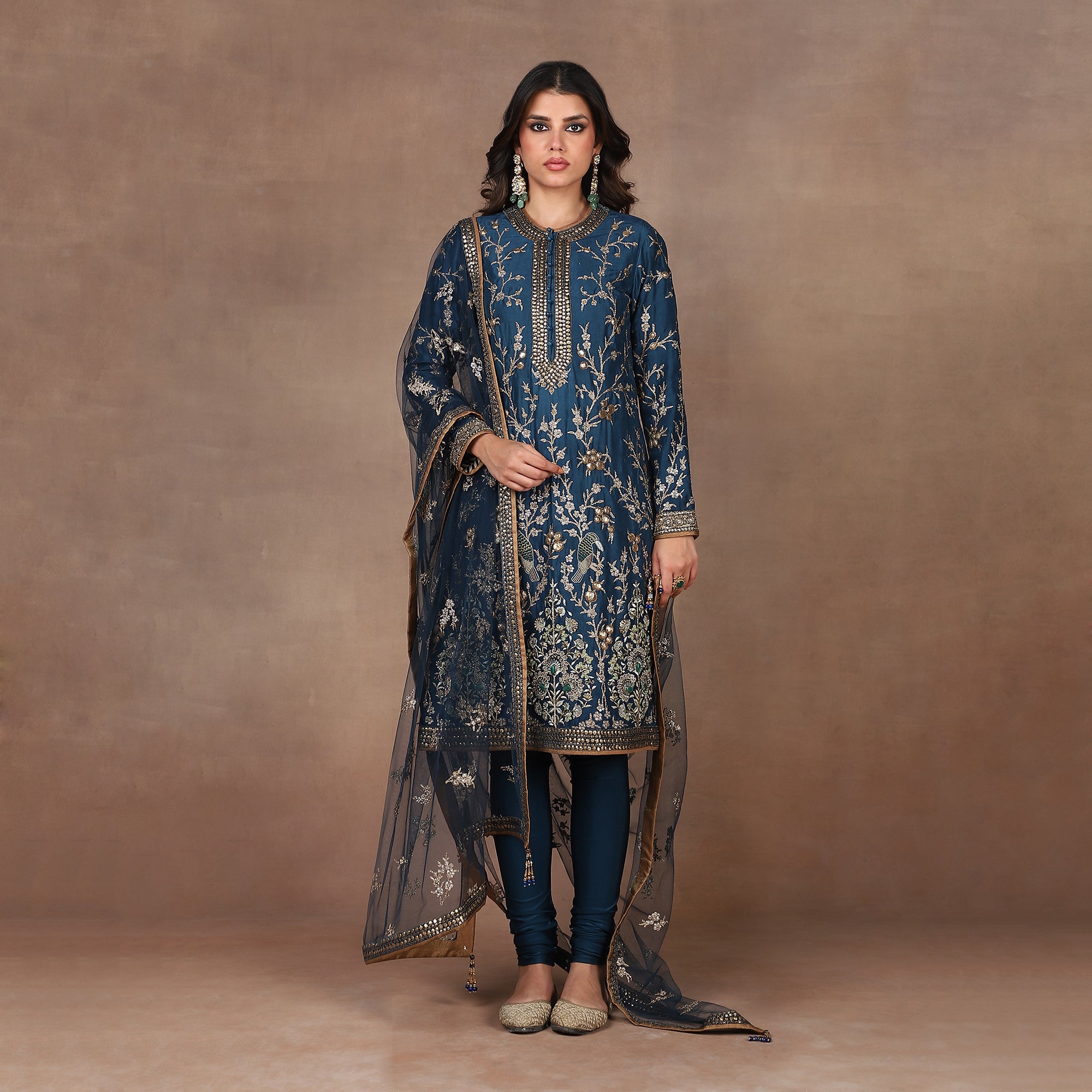 Marine Blue Tunic Set | MURAQQA