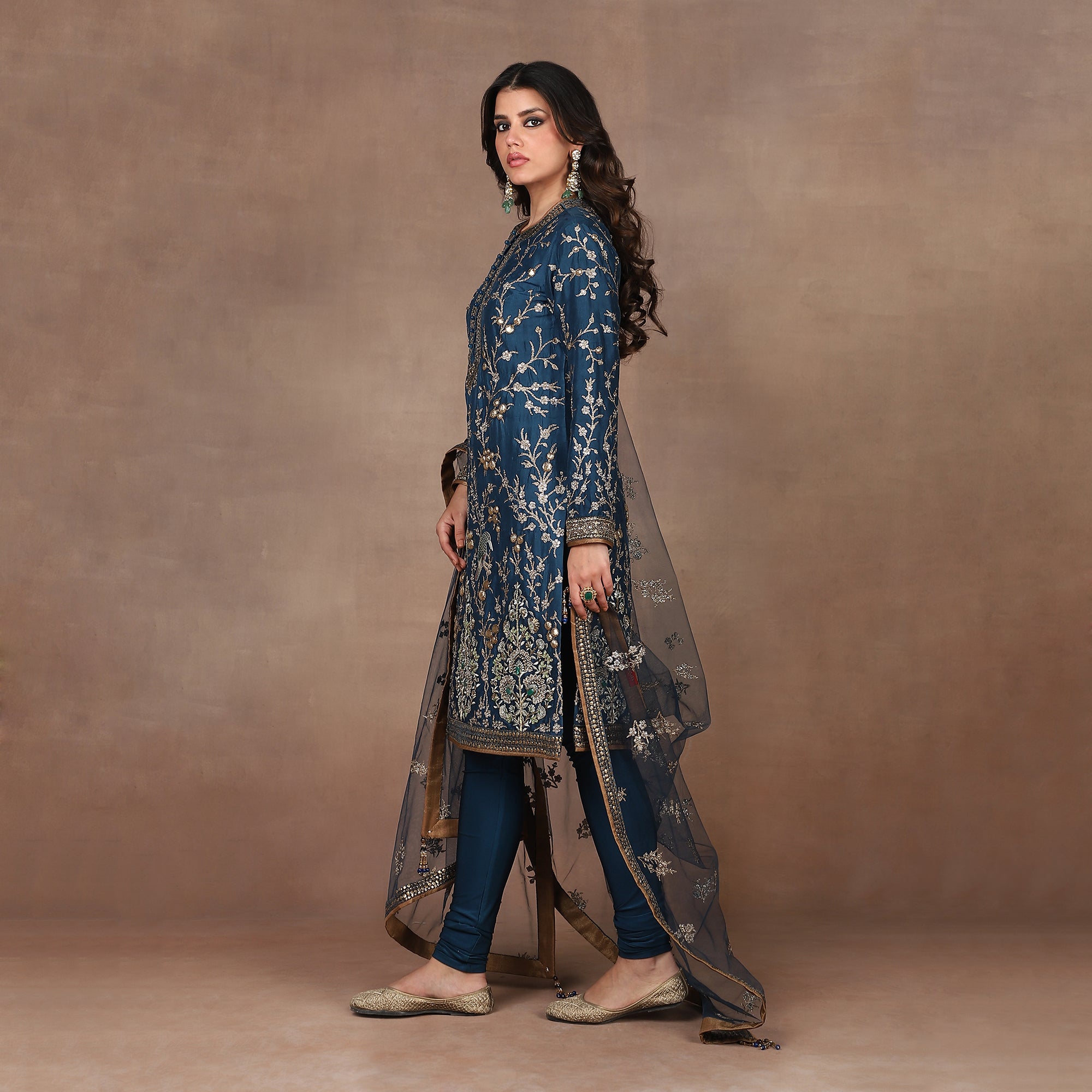 Marine Blue Tunic Set | MURAQQA