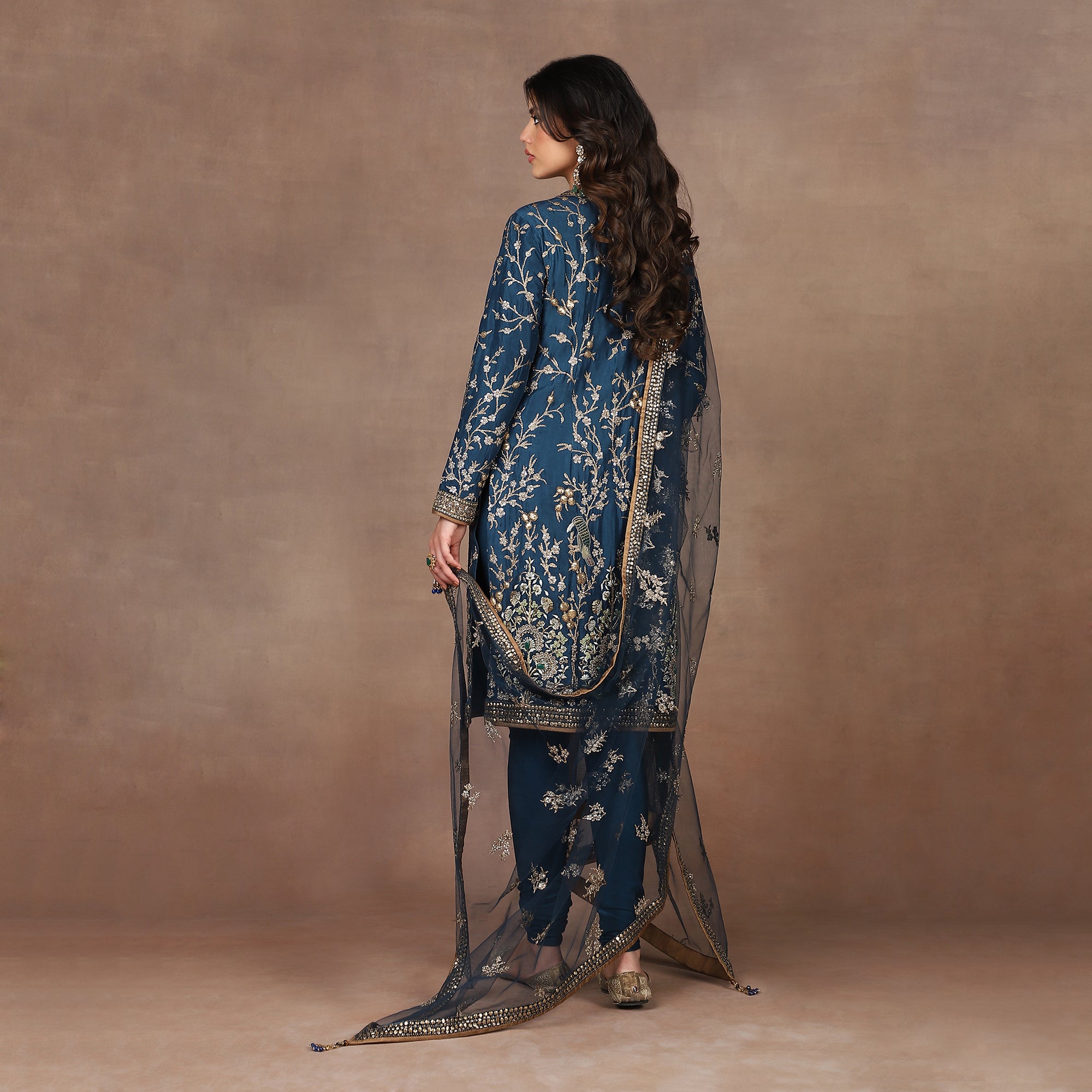 Marine Blue Tunic Set | MURAQQA