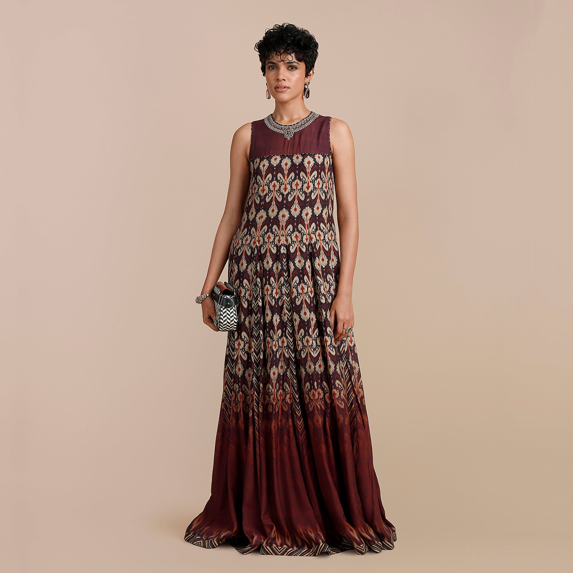 Mulbery Purple Anarkali | SATT