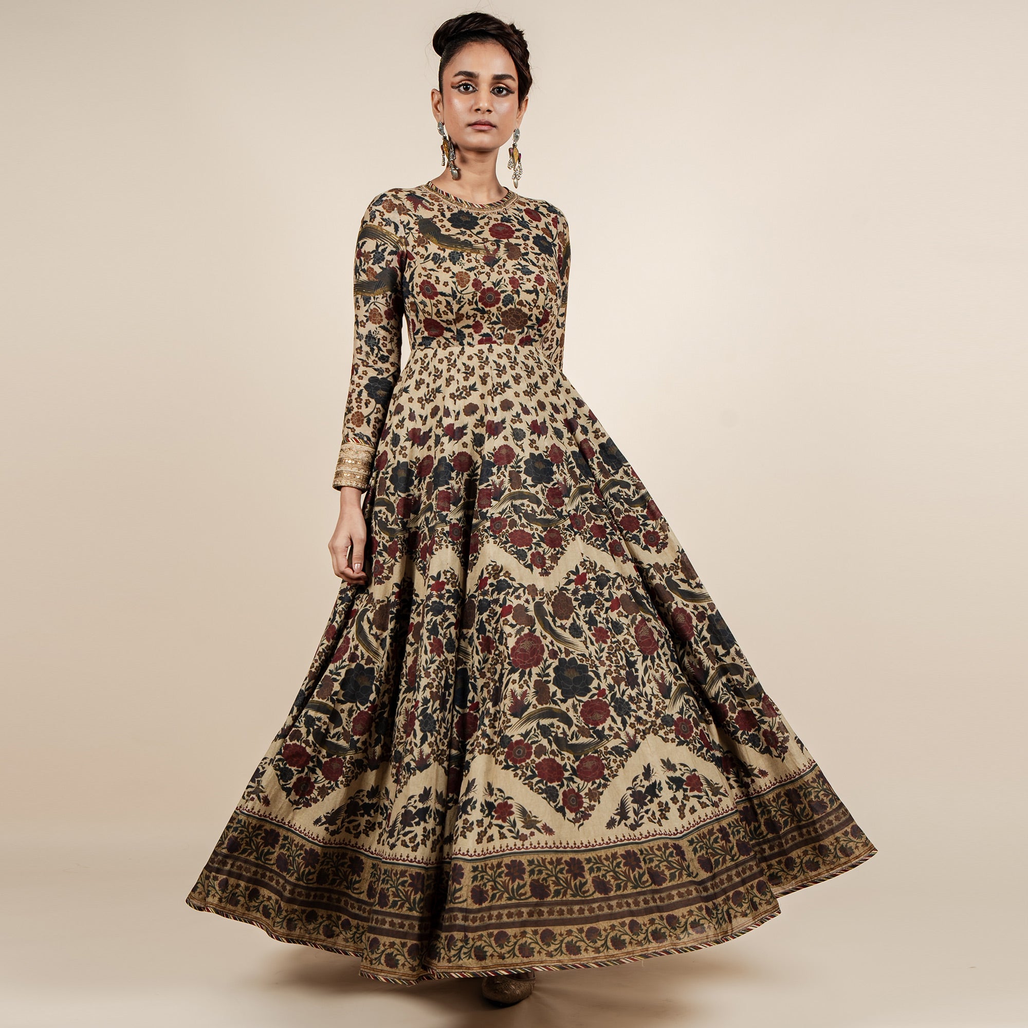 Multi-Hued Printed Anarkali | CHAR