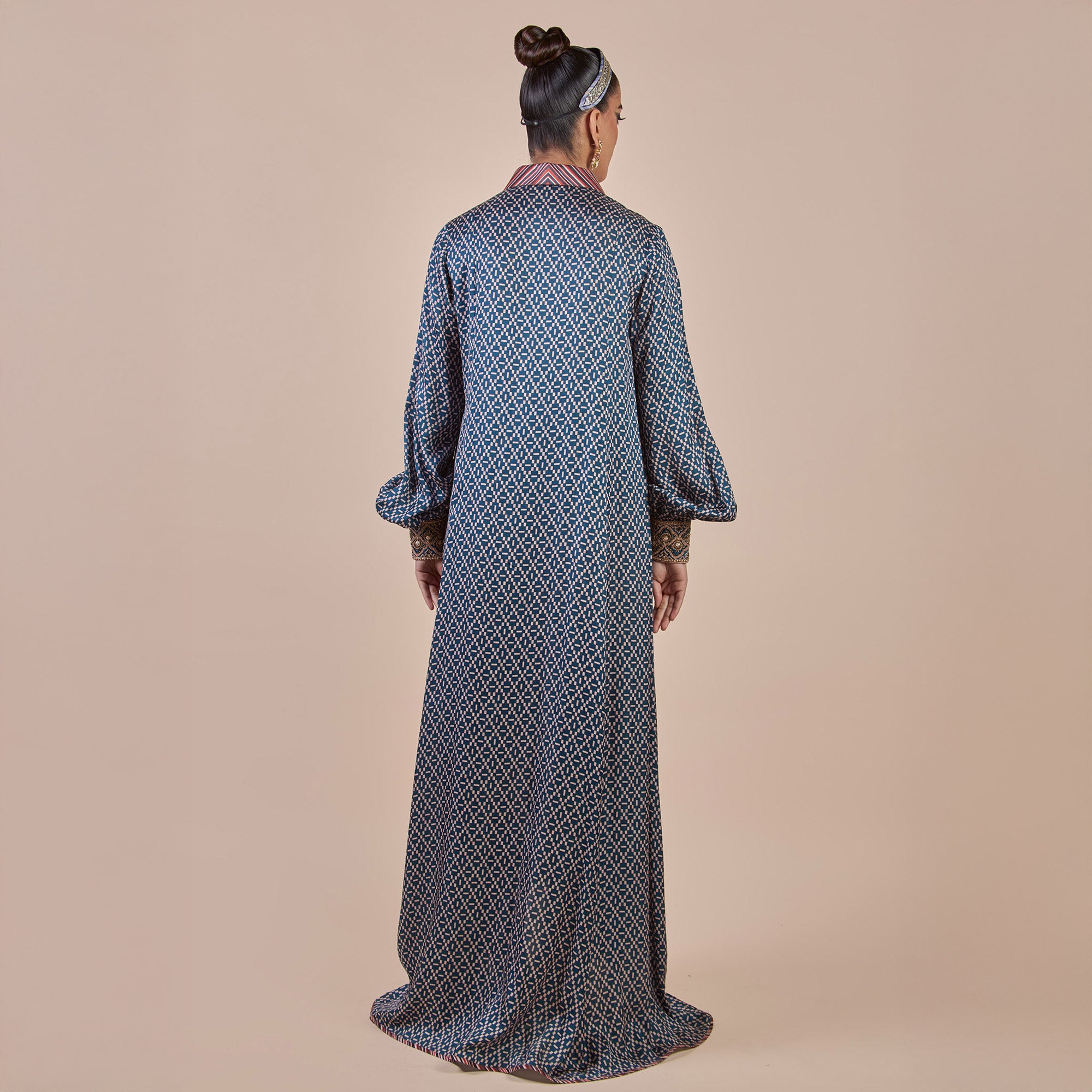 Navy Blue - Ivory Anarkali | PANJ