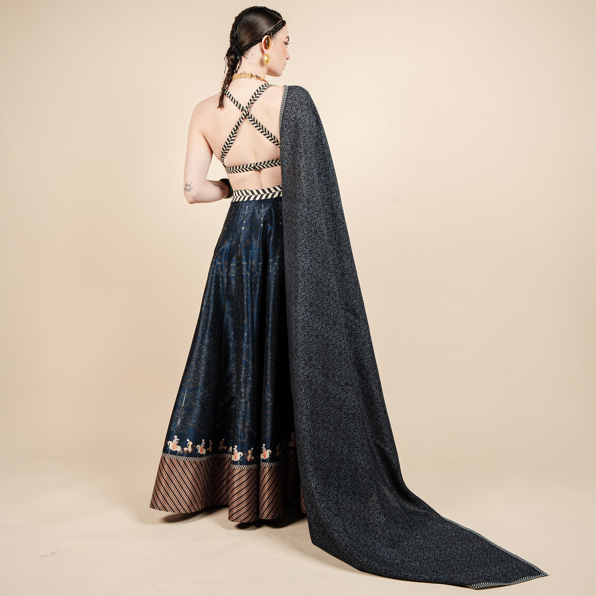 Navy Blue Stole | CHAR