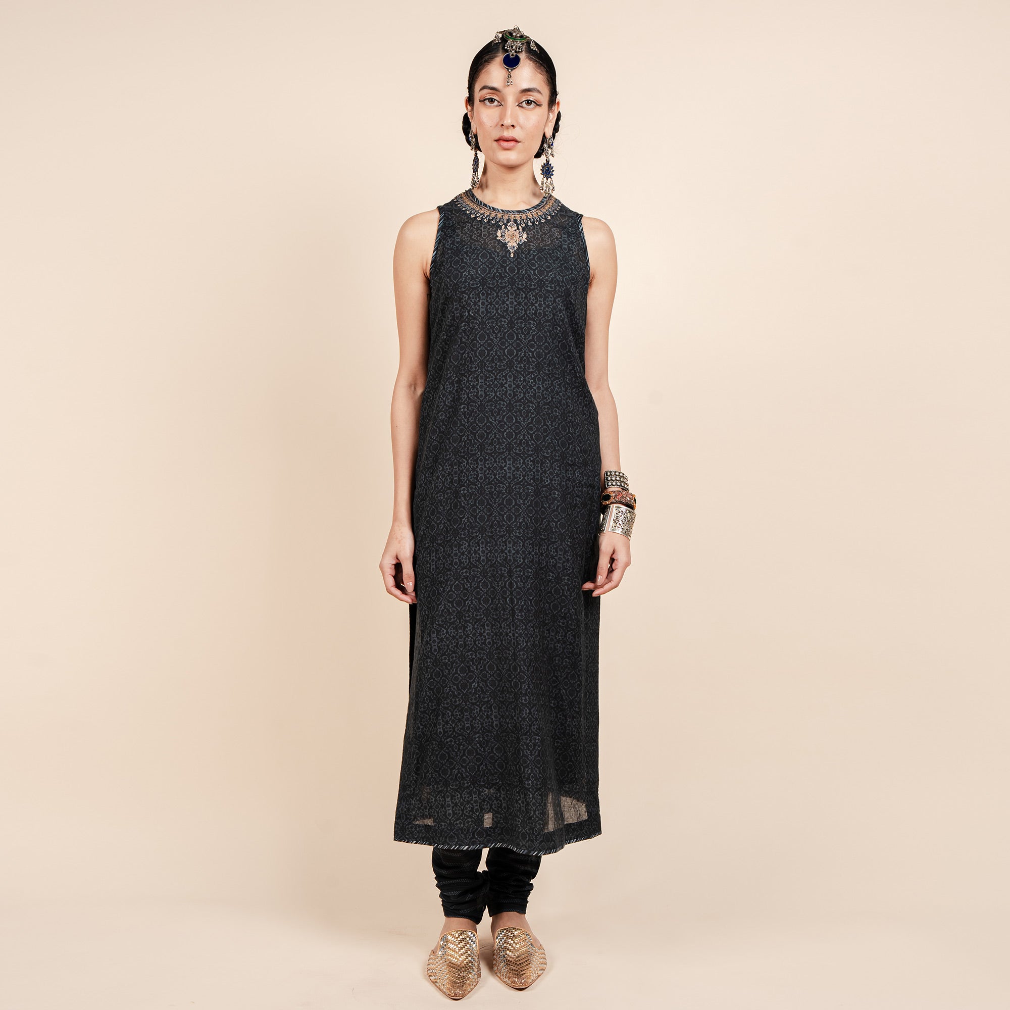 Navy Blue Tunic Set | CHAR