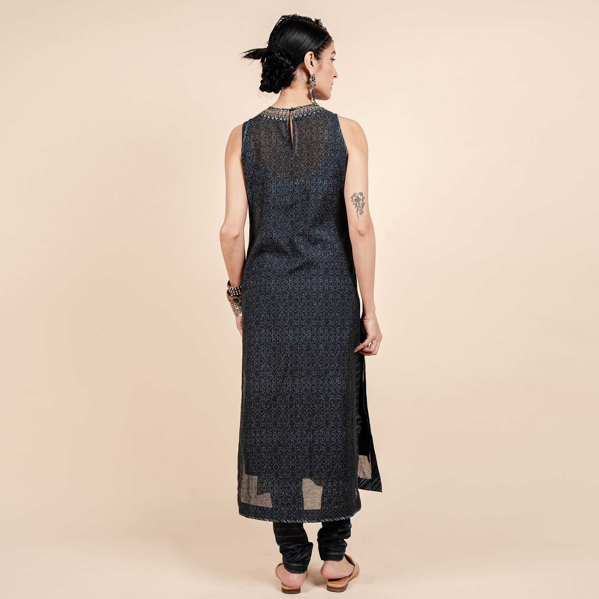 Navy Blue Tunic Set | CHAR