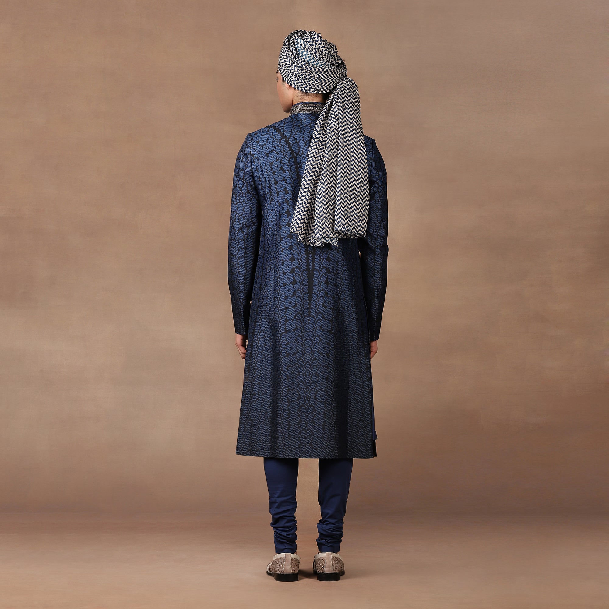 Navy Blue Sherwani Set | MURAQQA