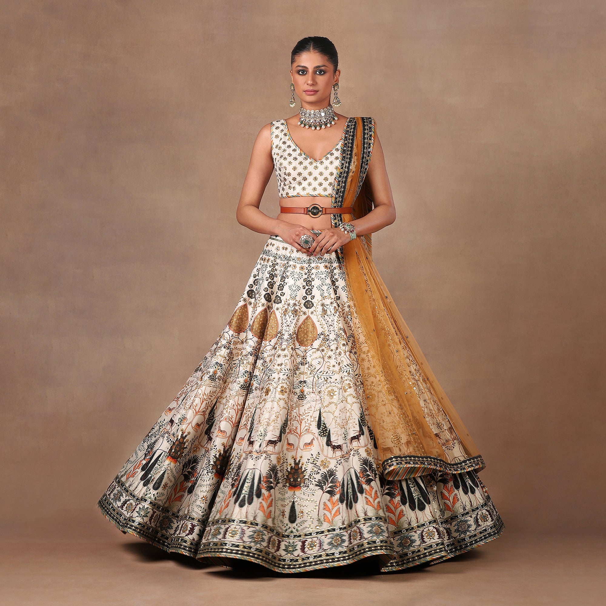 Pearl Ivory - Amber Lehenga Set | MURAQQA