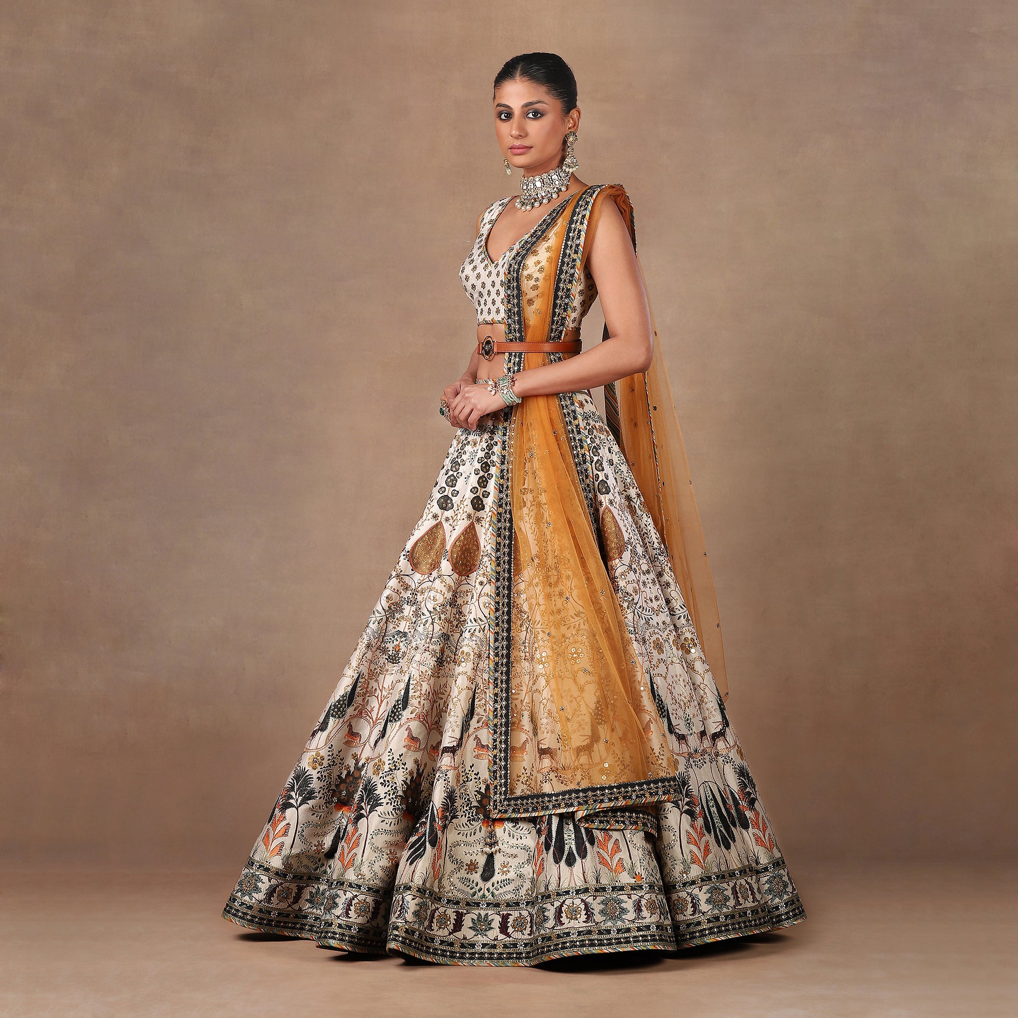 Pearl Ivory - Amber Lehenga Set | MURAQQA
