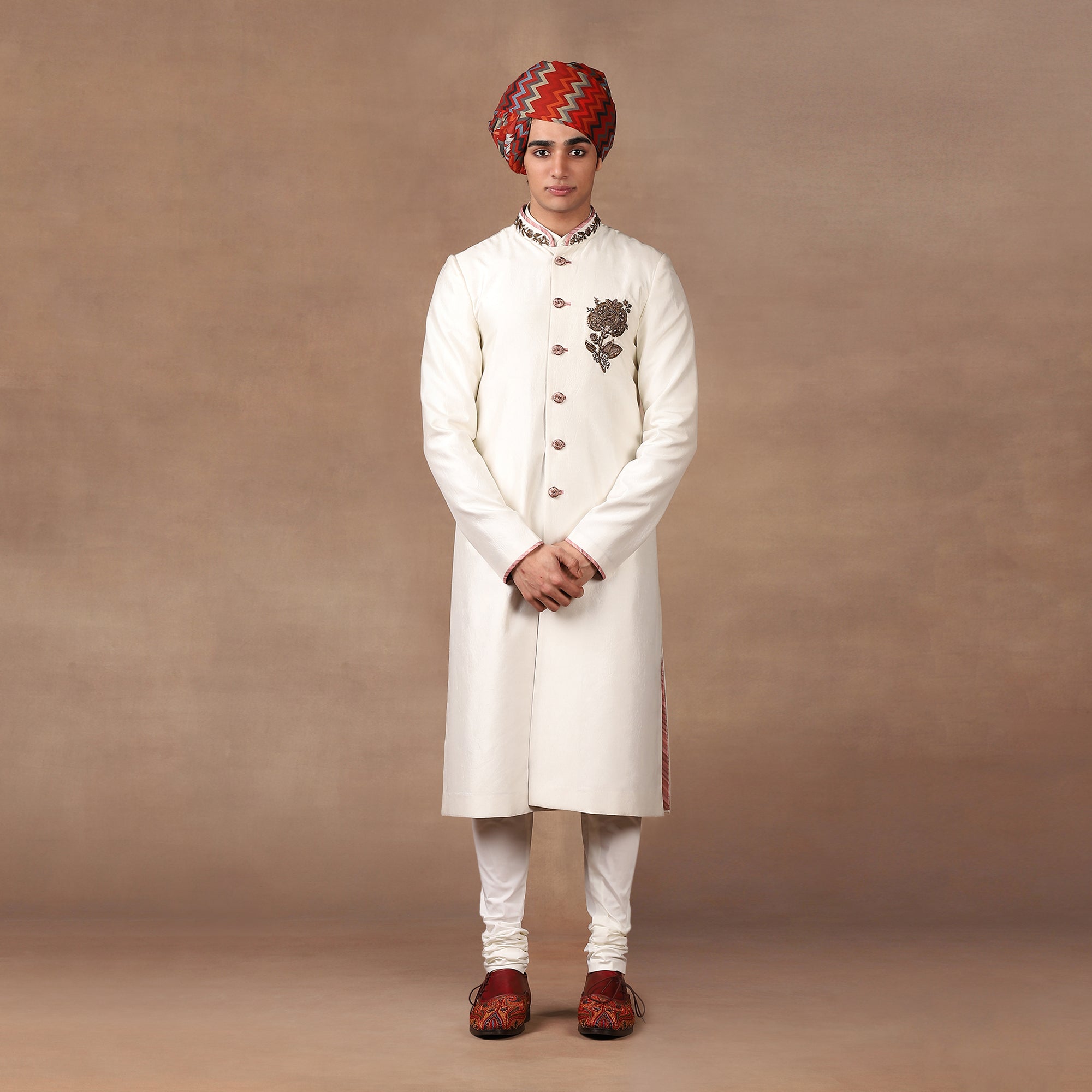 Pearl Ivory Sherwani Set | MURAQQA