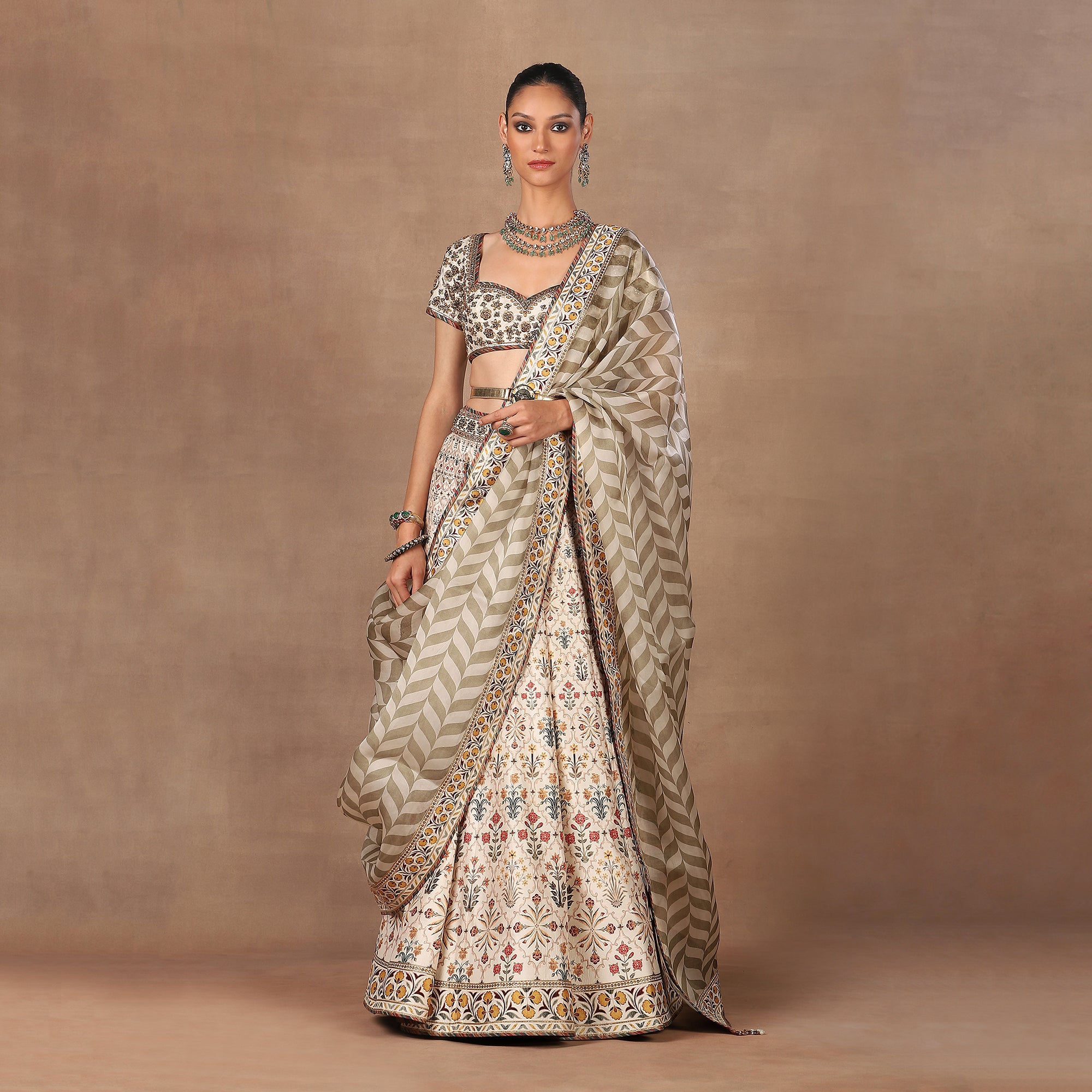 Pearl Ivory Skirt Set | MURAQQA