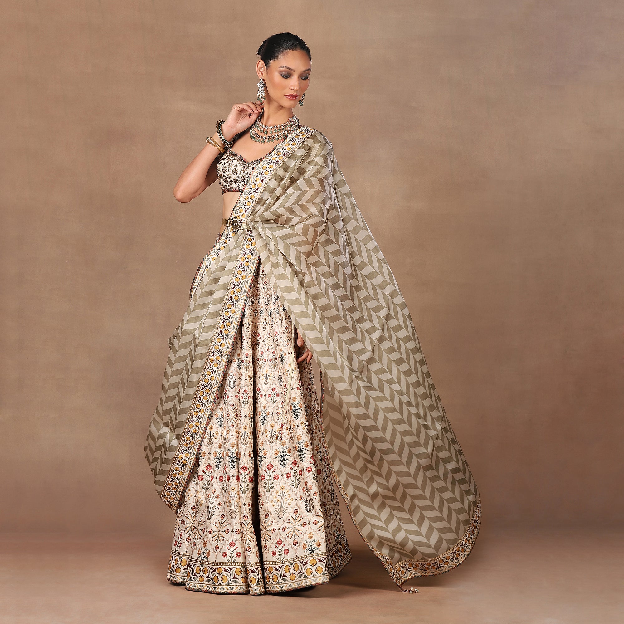 Pearl Ivory Skirt Set | MURAQQA