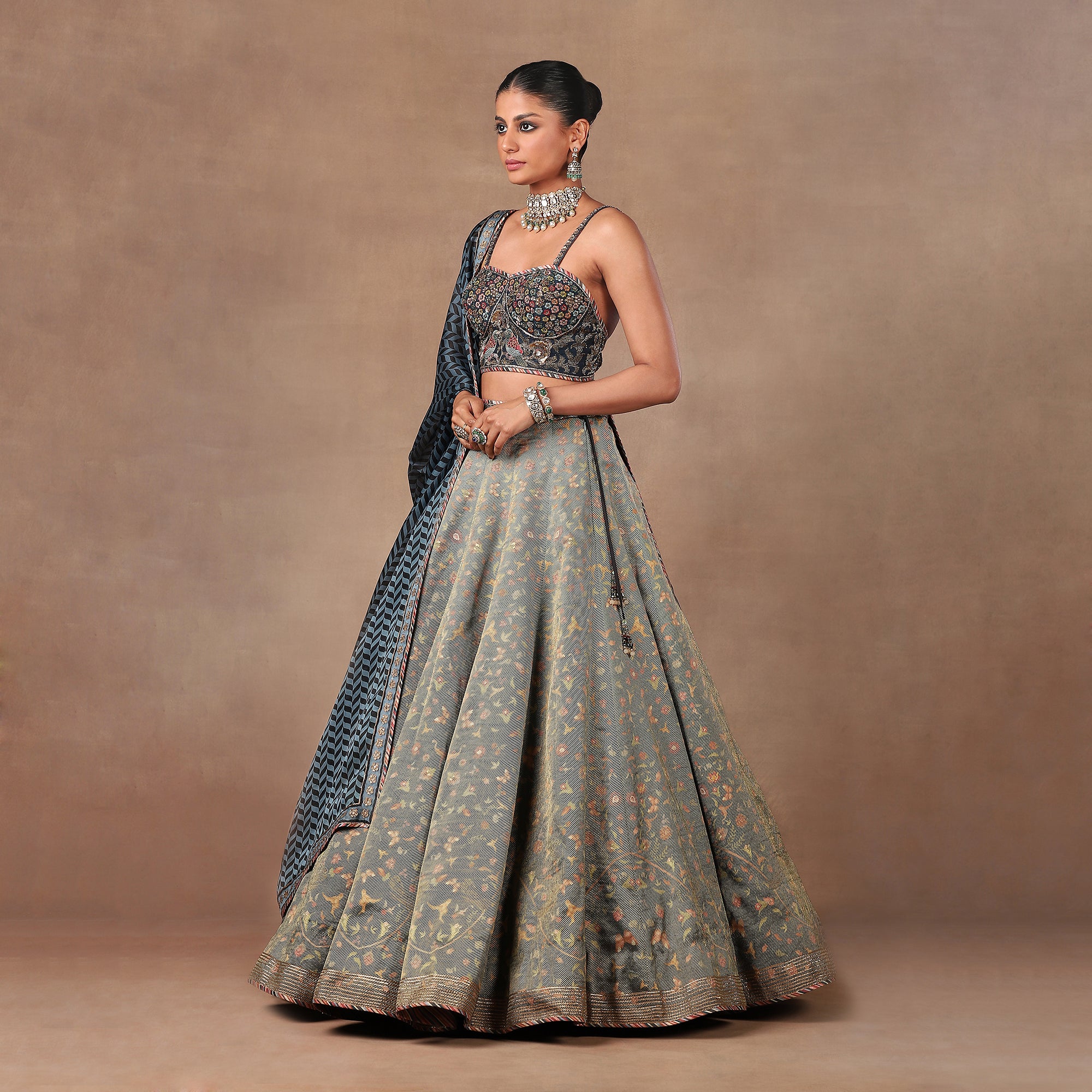 Powder Blue Skirt Set | MURAQQA