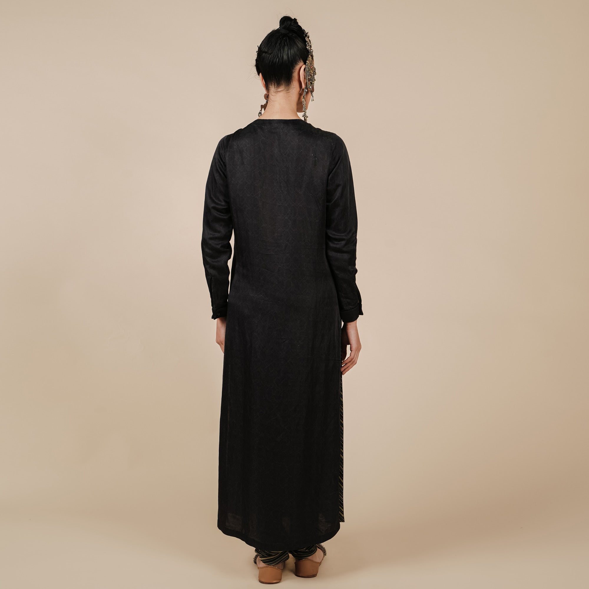 Rich Black Tunic Set | CHAR