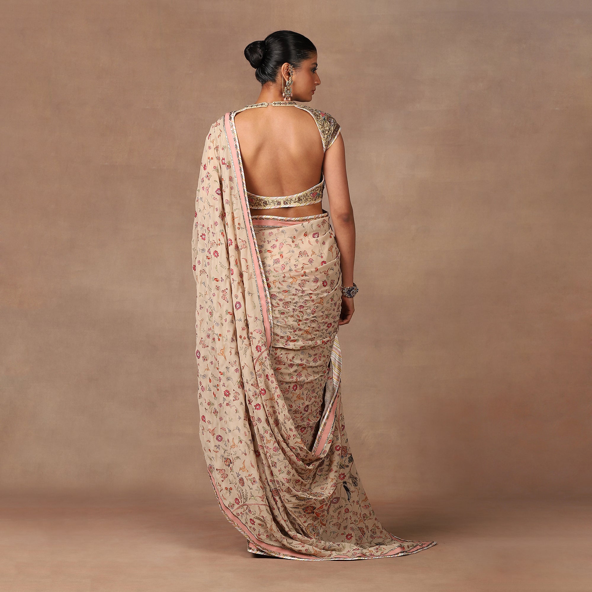 Rose Pink Saree Set | MURAQQA