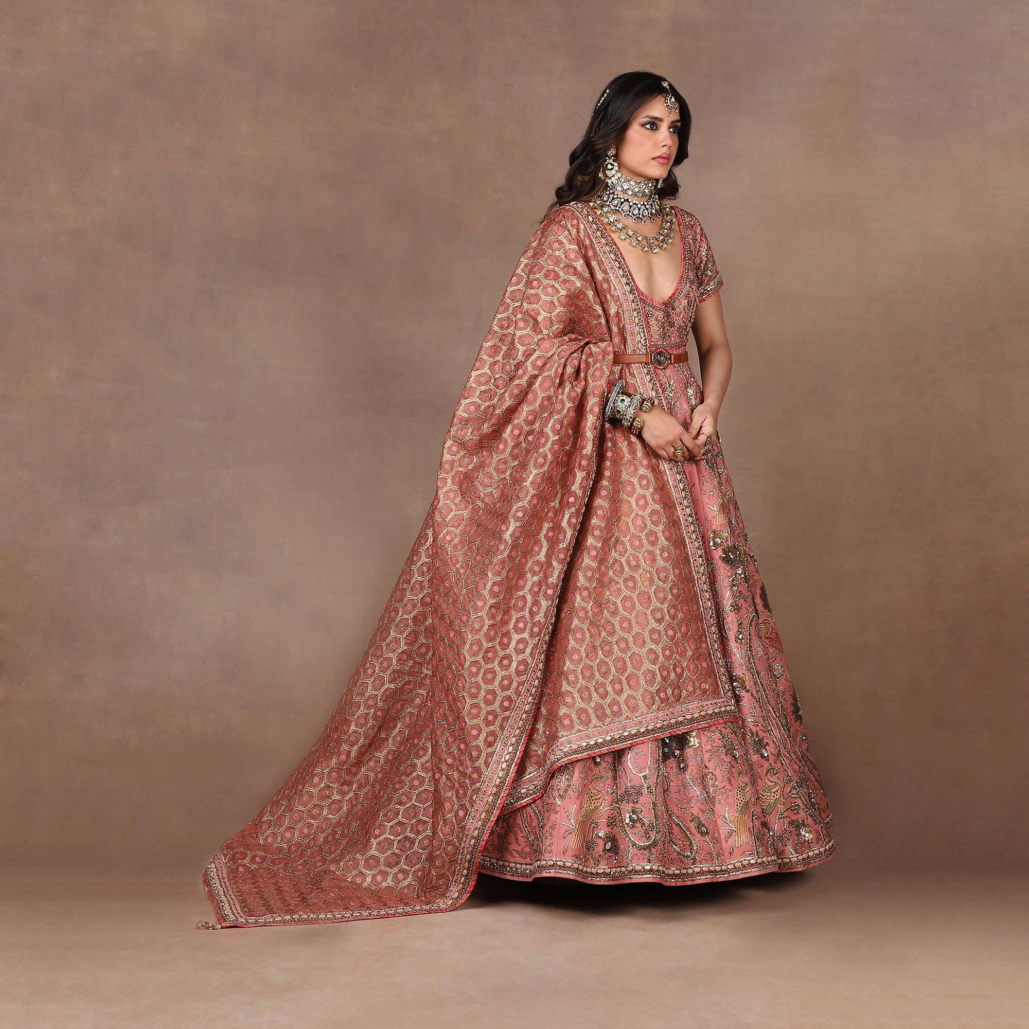 Rose Quartz Anarkali Set | MURAQQA