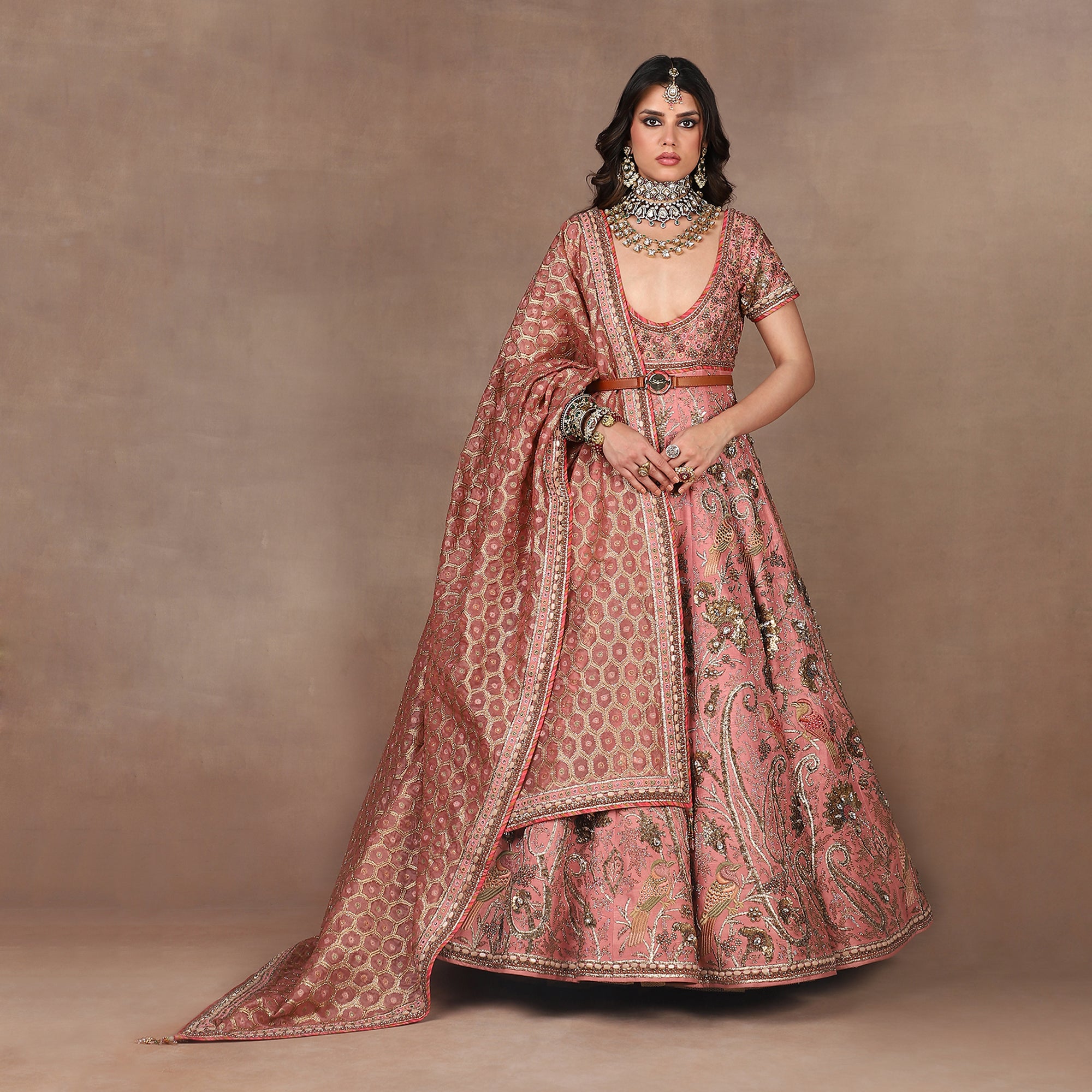 Rose Quartz Anarkali Set | MURAQQA