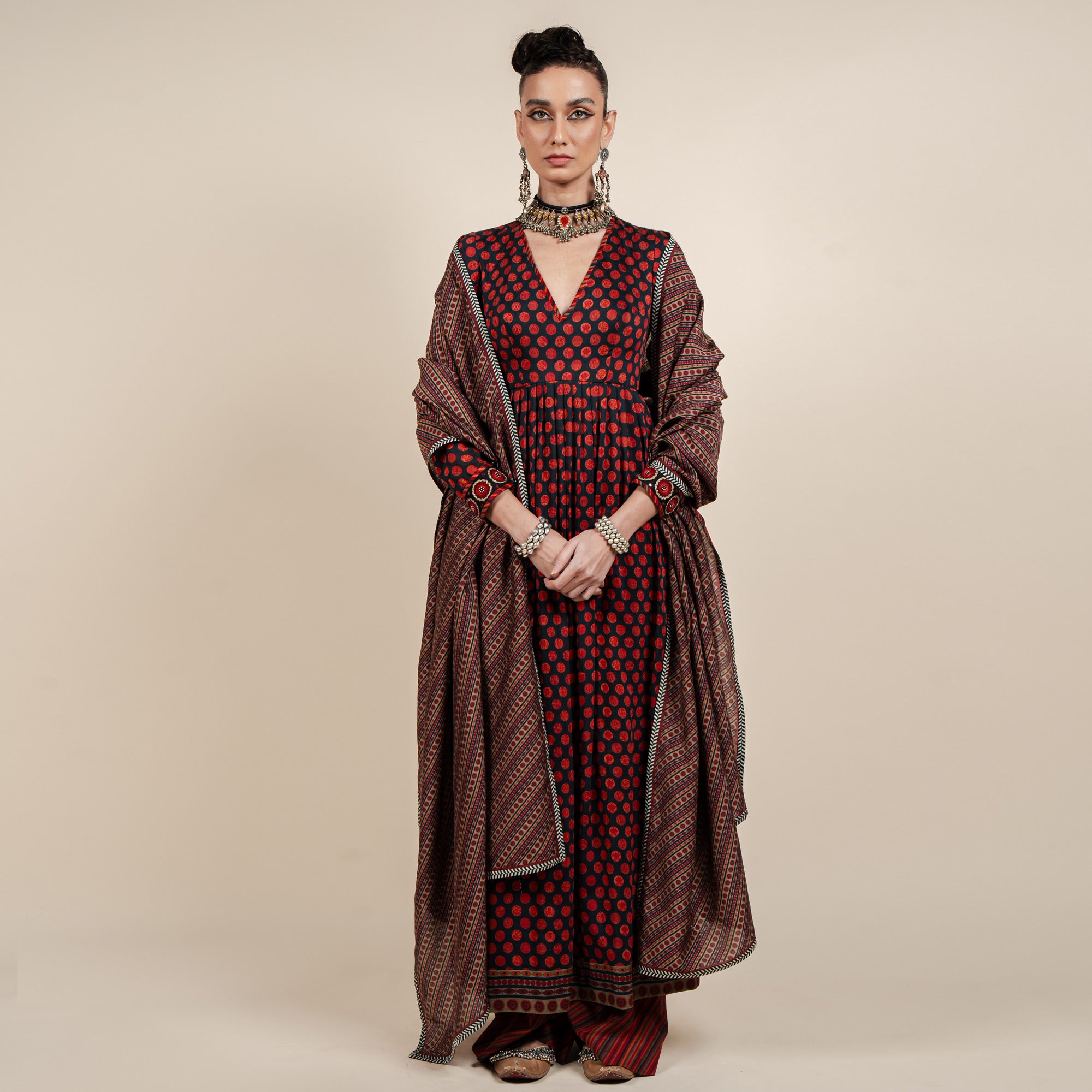 Ruby Red Tunic Set | CHAR