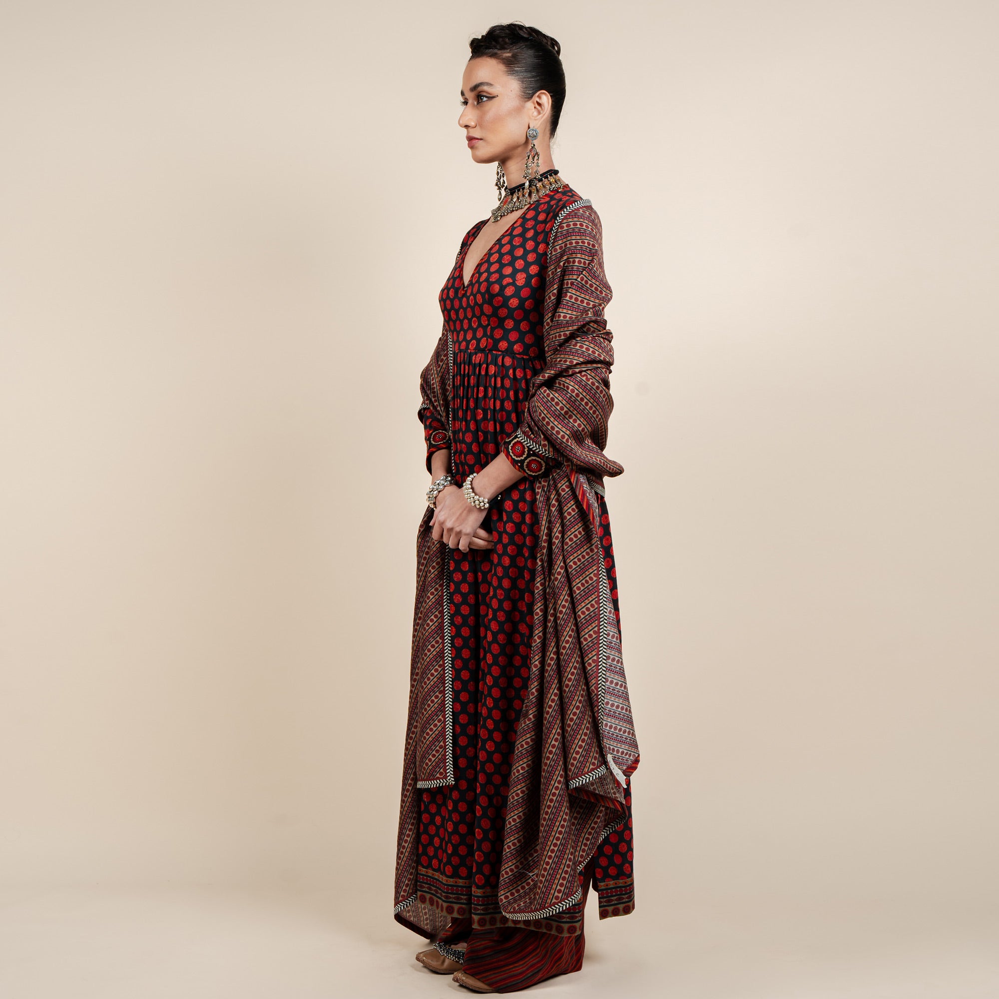 Ruby Red Tunic Set | CHAR