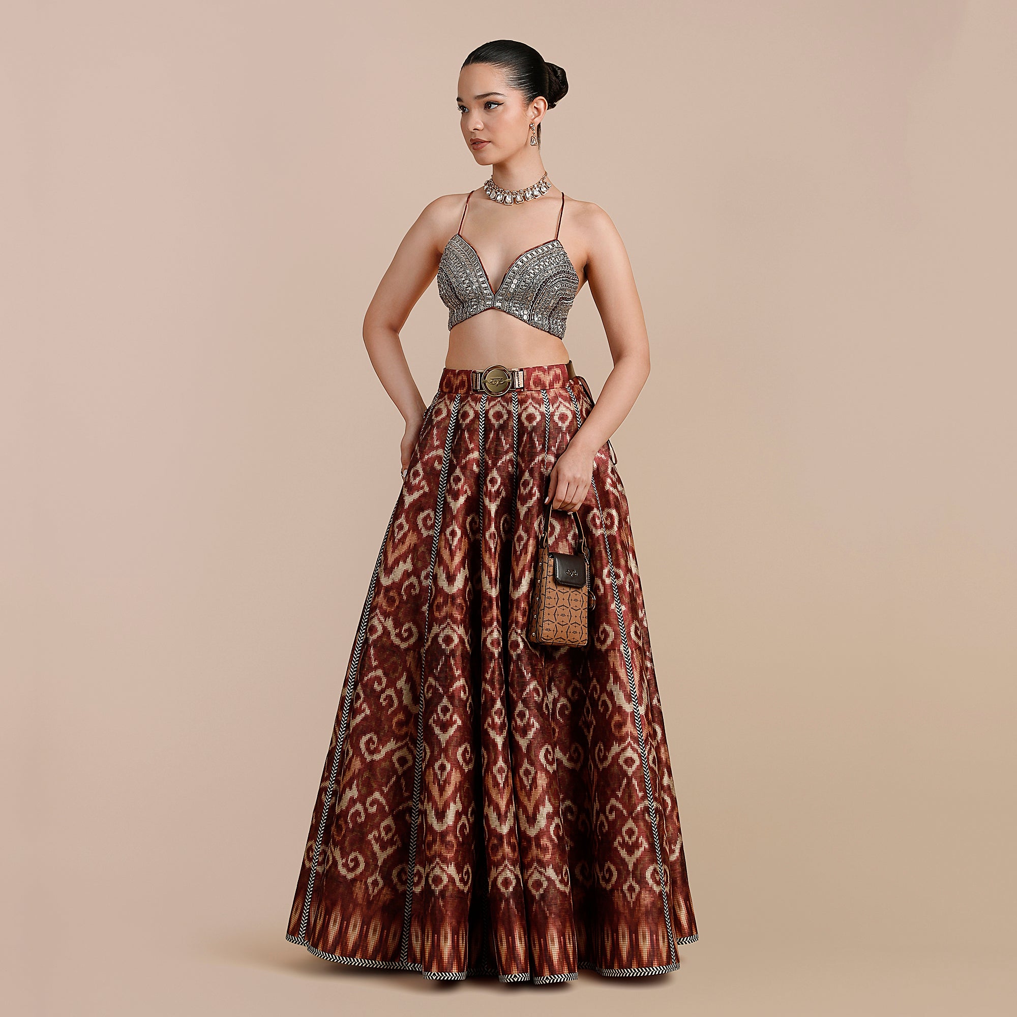 Rust Orange Skirt Set | SATT