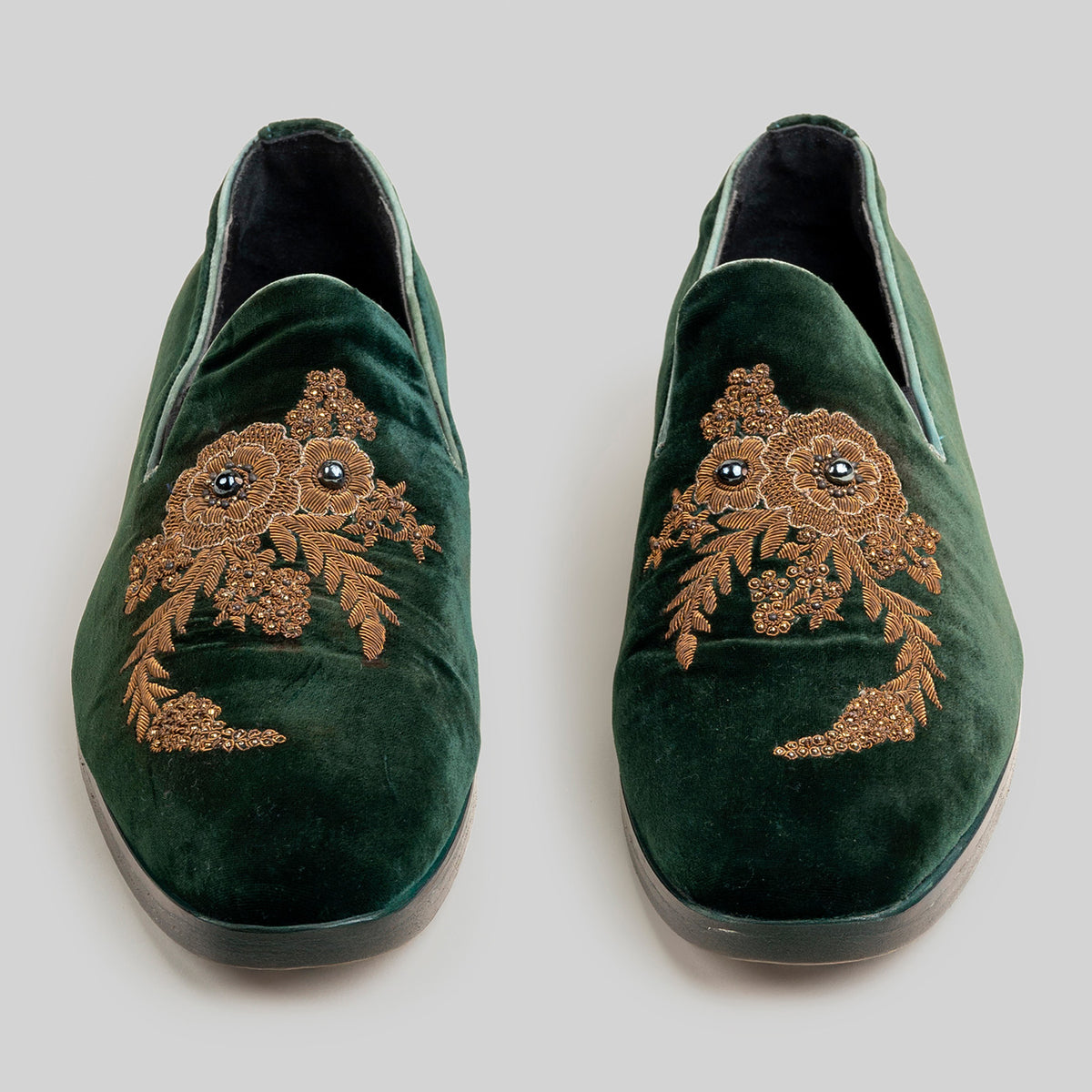 Salvatore Ferragamo Men’s Dark Green Velvet Loafers with Signature Bit $895 SALVATORE FERRAGAMO - “GRANDIOSO main image 3