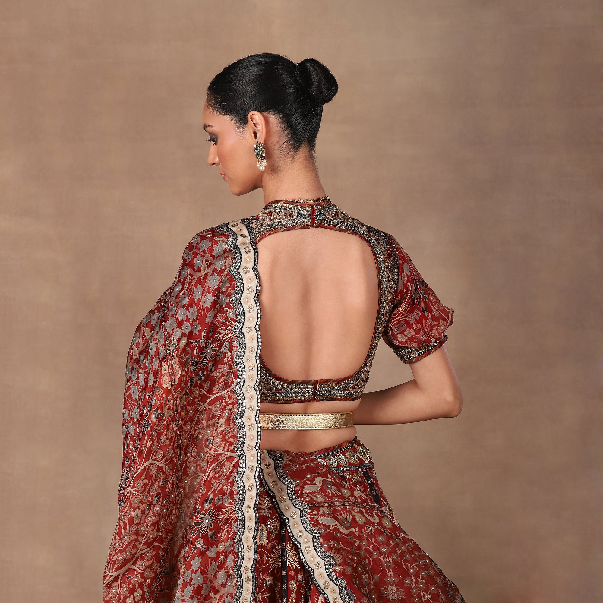 Scarlet Red Lehenga Set | MURAQQA