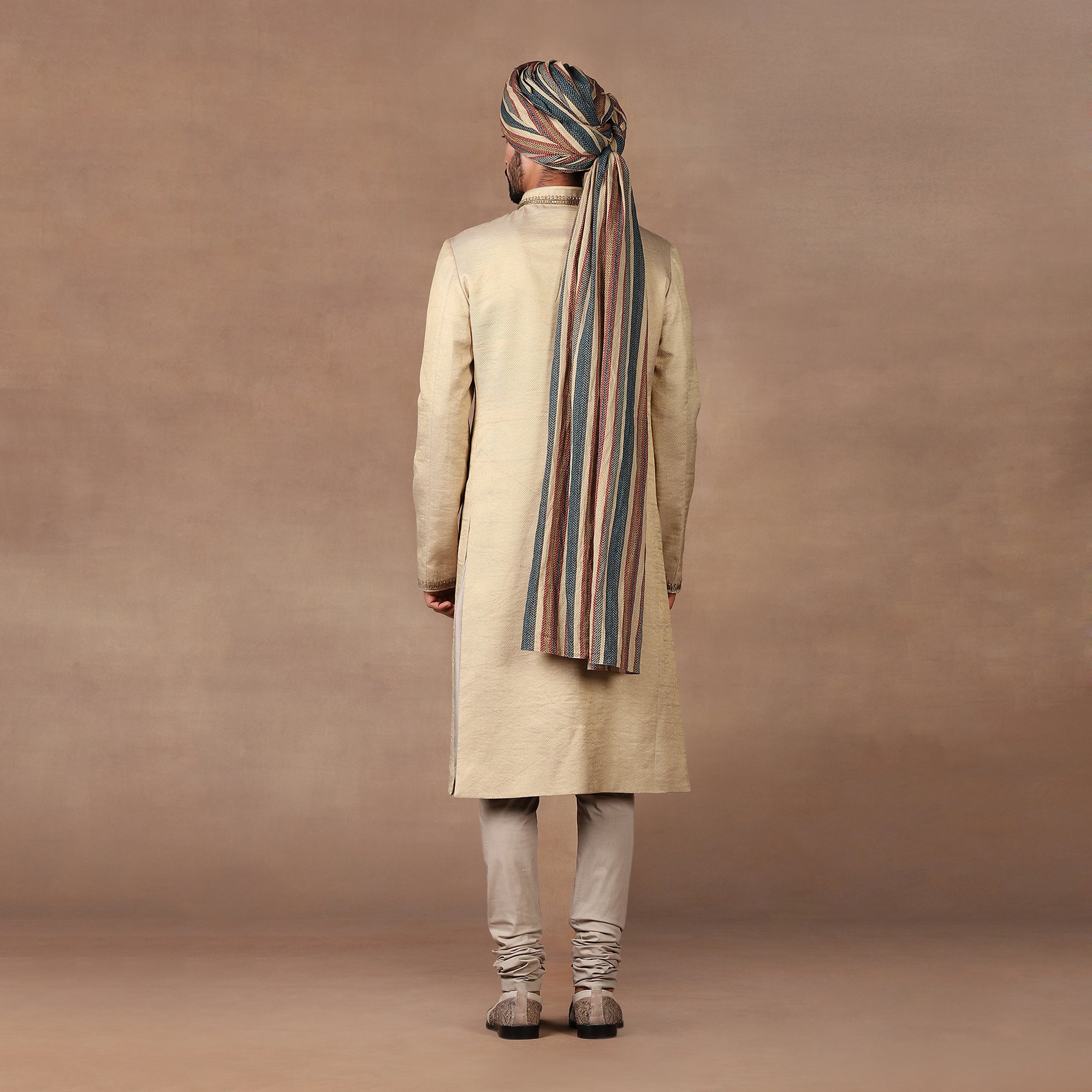 Soft Beige Sherwani Set | MURAQQA