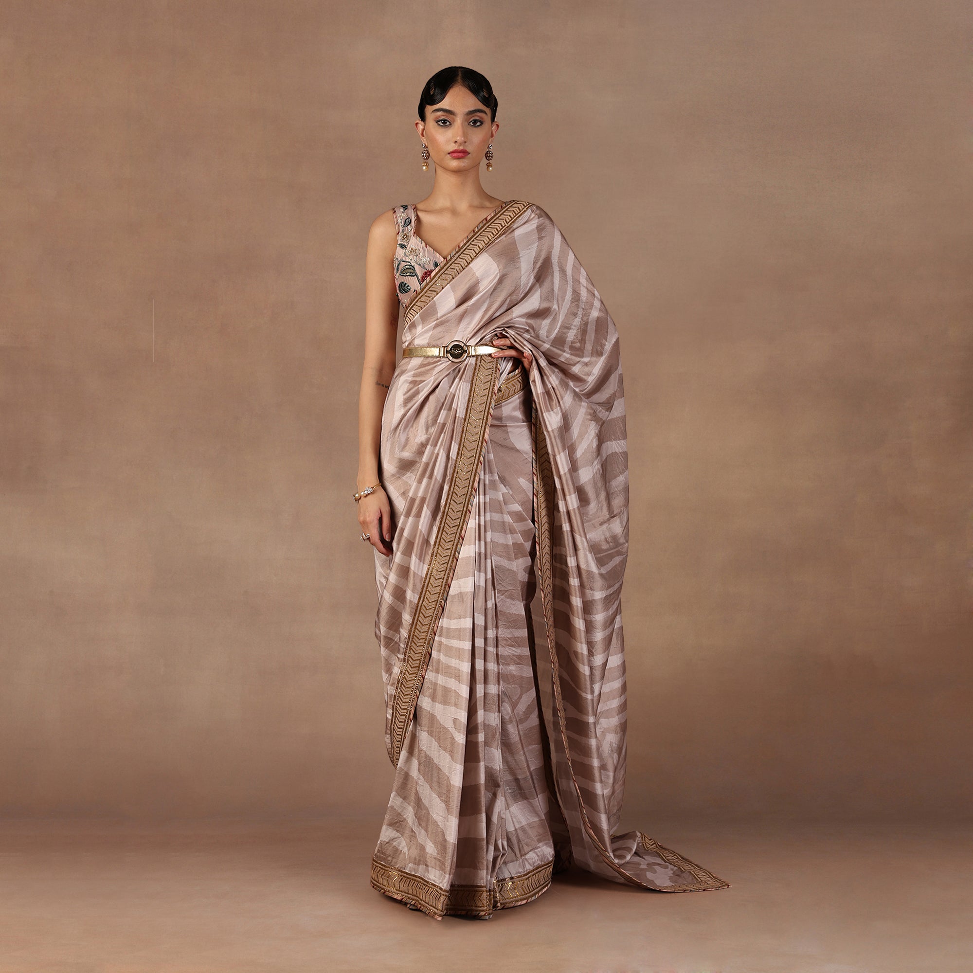 Soft Pink Saree Set | EAST