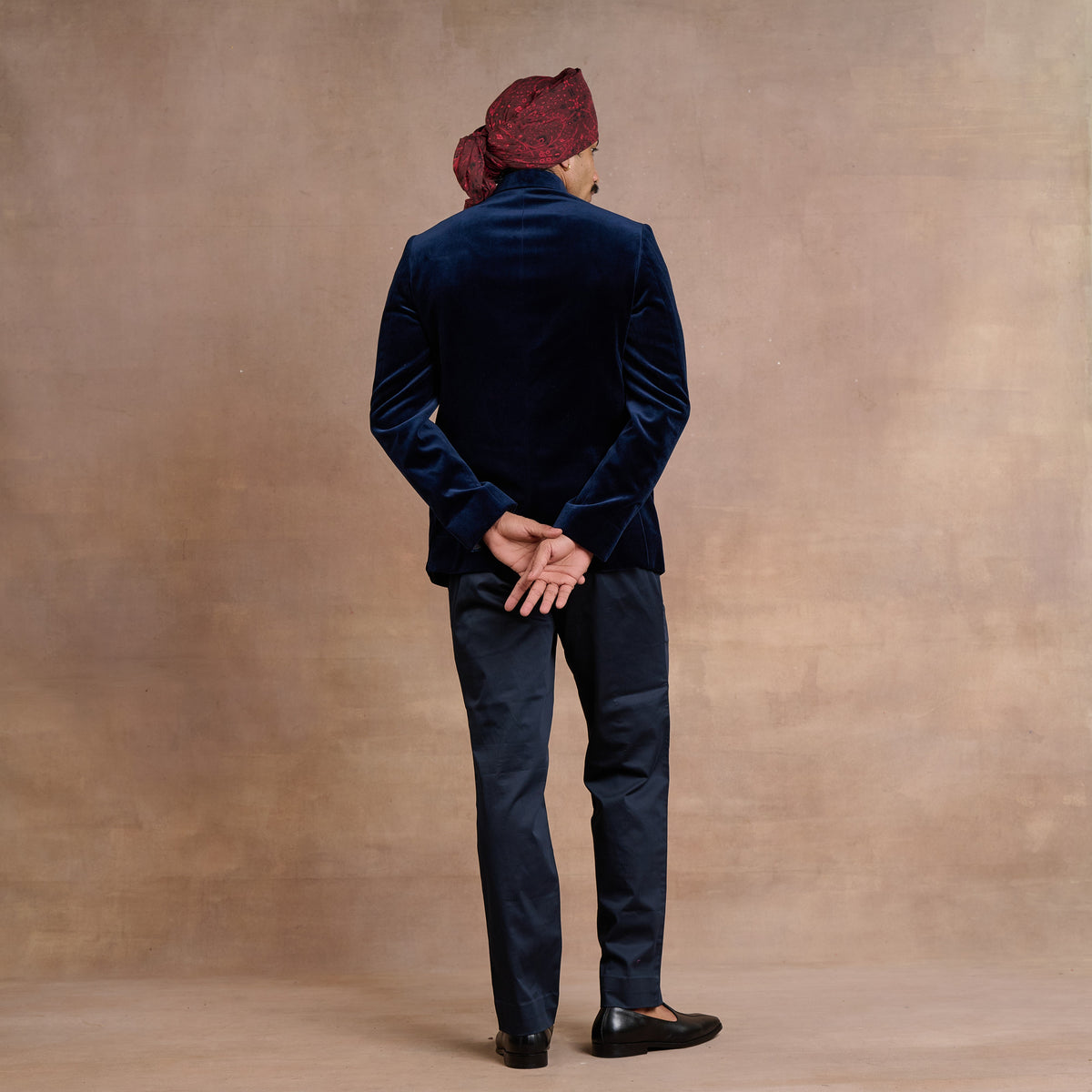 Midnight Blue Bandhgala Set | Siddi