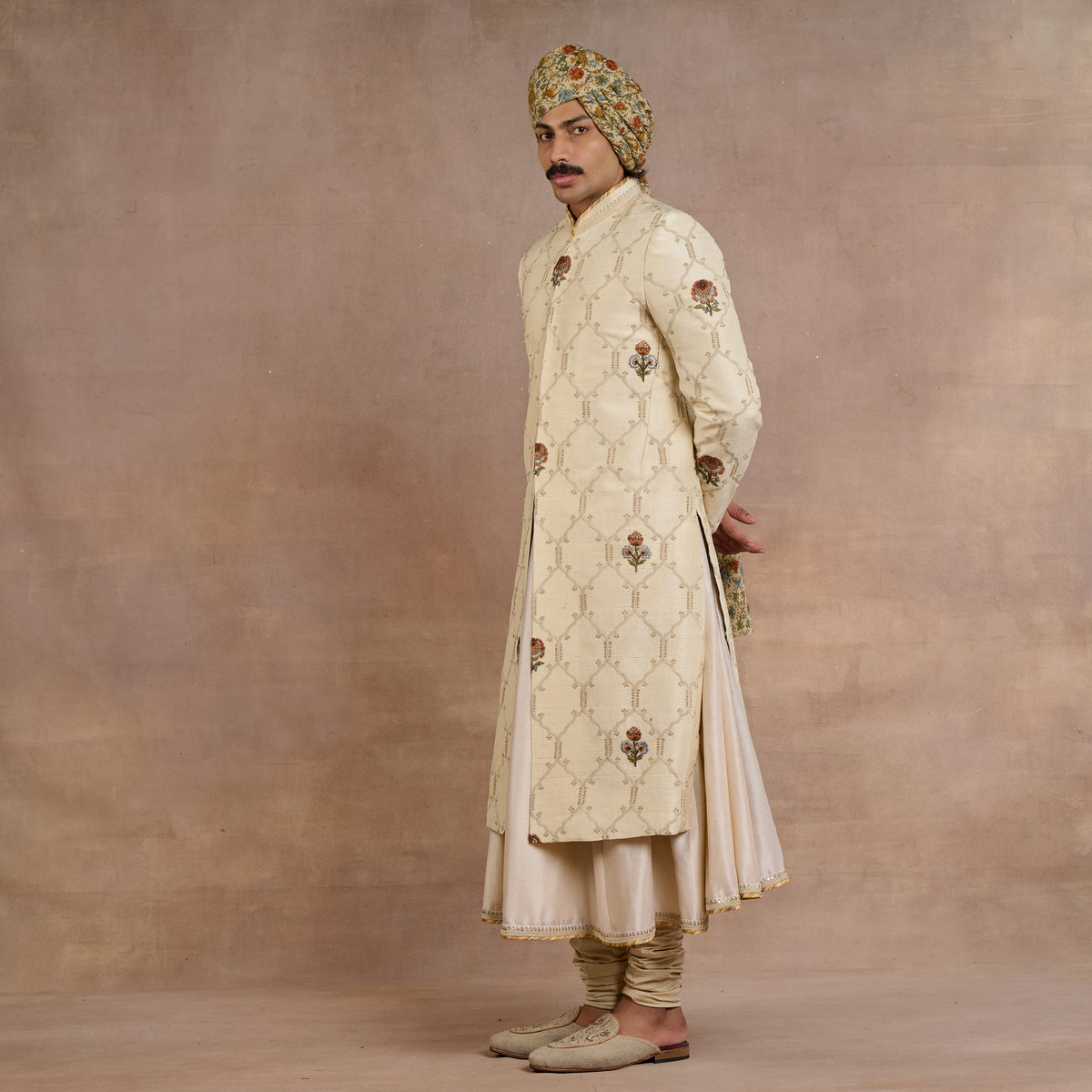Pearl Ivory Sherwani Set | Siddi