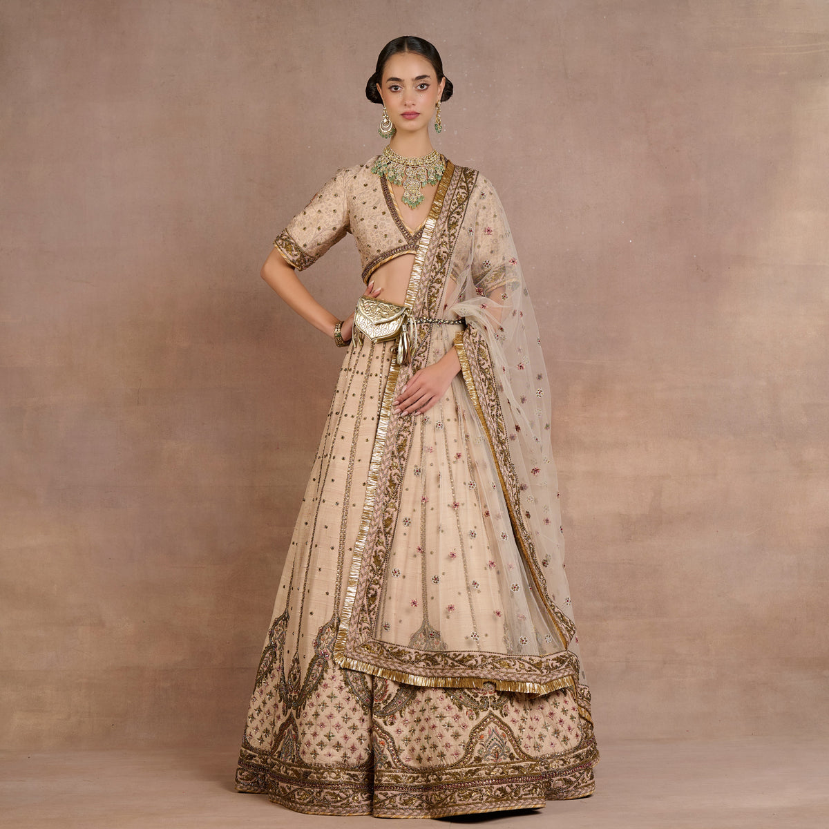 Blush Beige Lehenga Set | Siddi