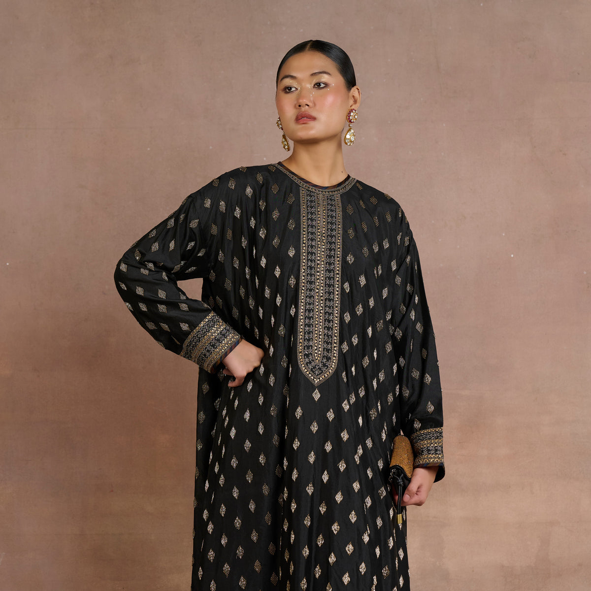 Noir - Gold Kaftan | Siddi