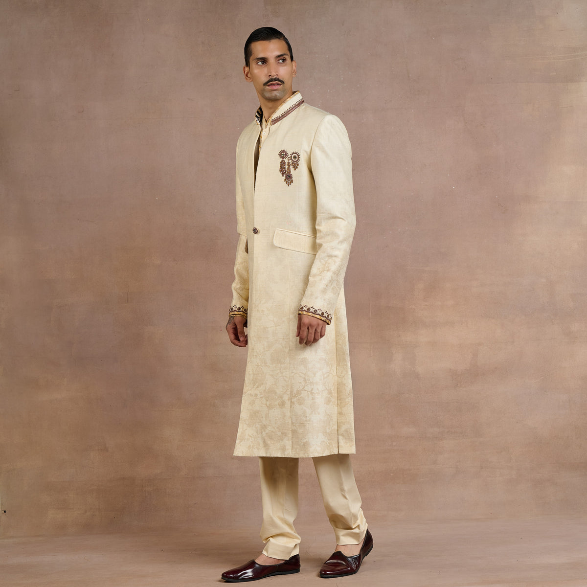 Pearl Ivory Sherwani Set | Siddi