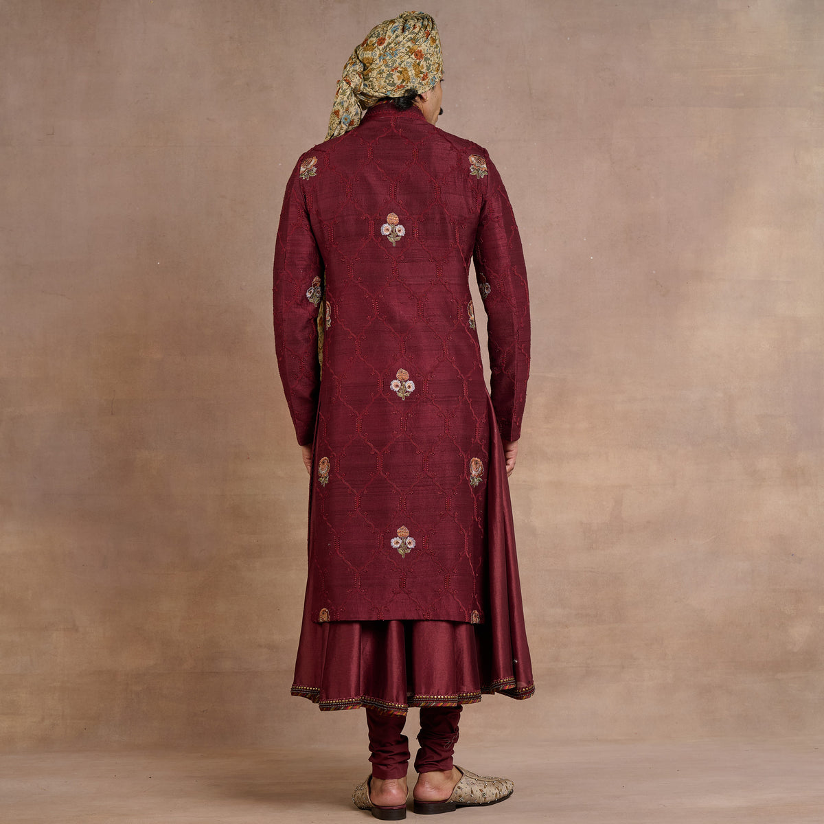 Burgundy Sherwani Set | Siddi