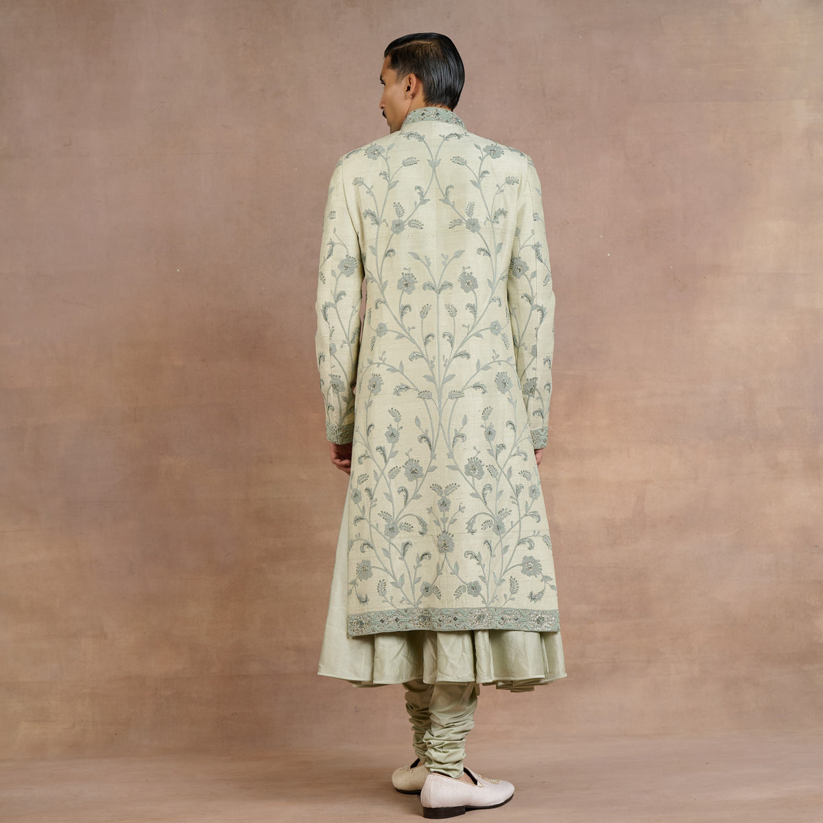 Sage Green Sherwani Set | Siddi