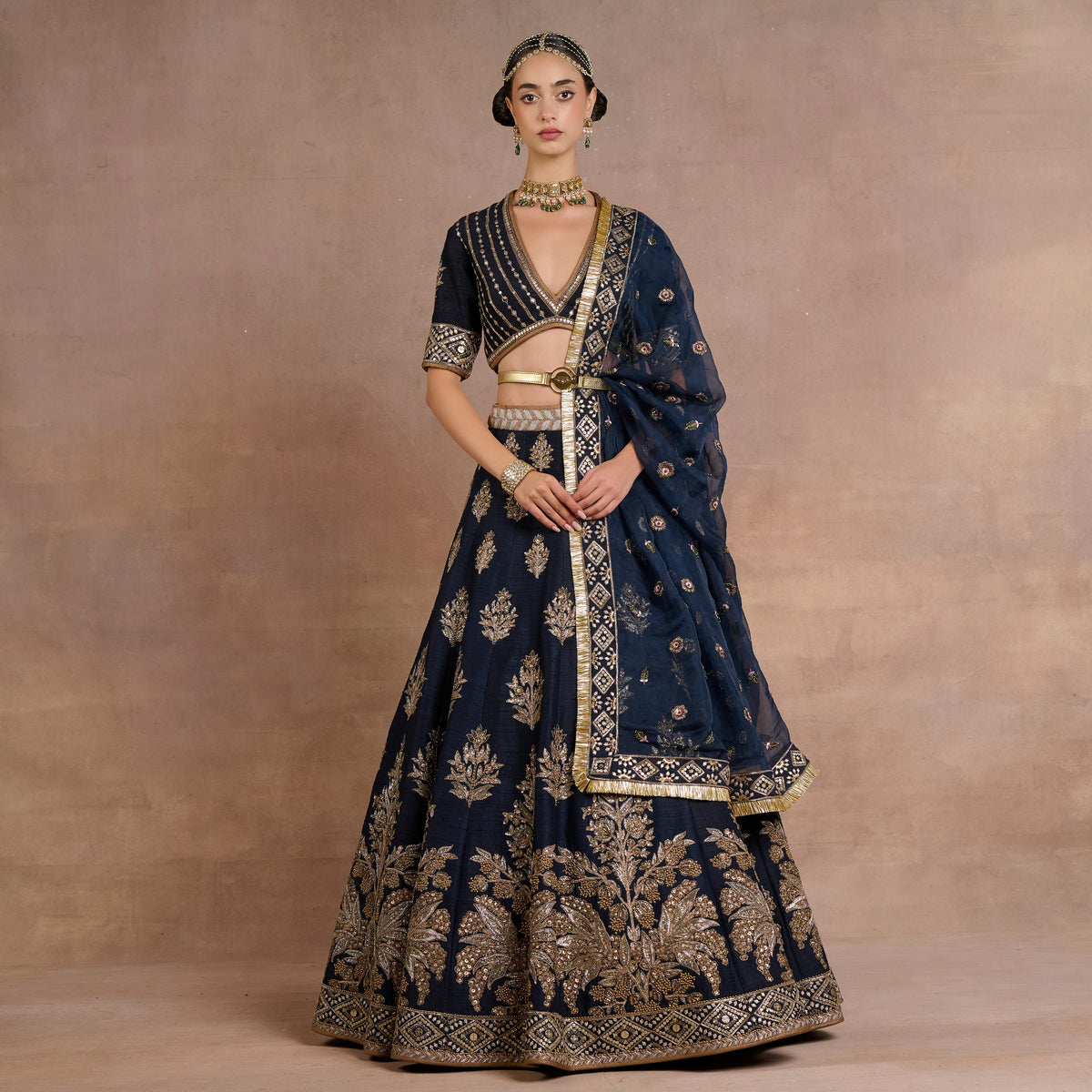 Midight Blue Lehenga Set | Siddi