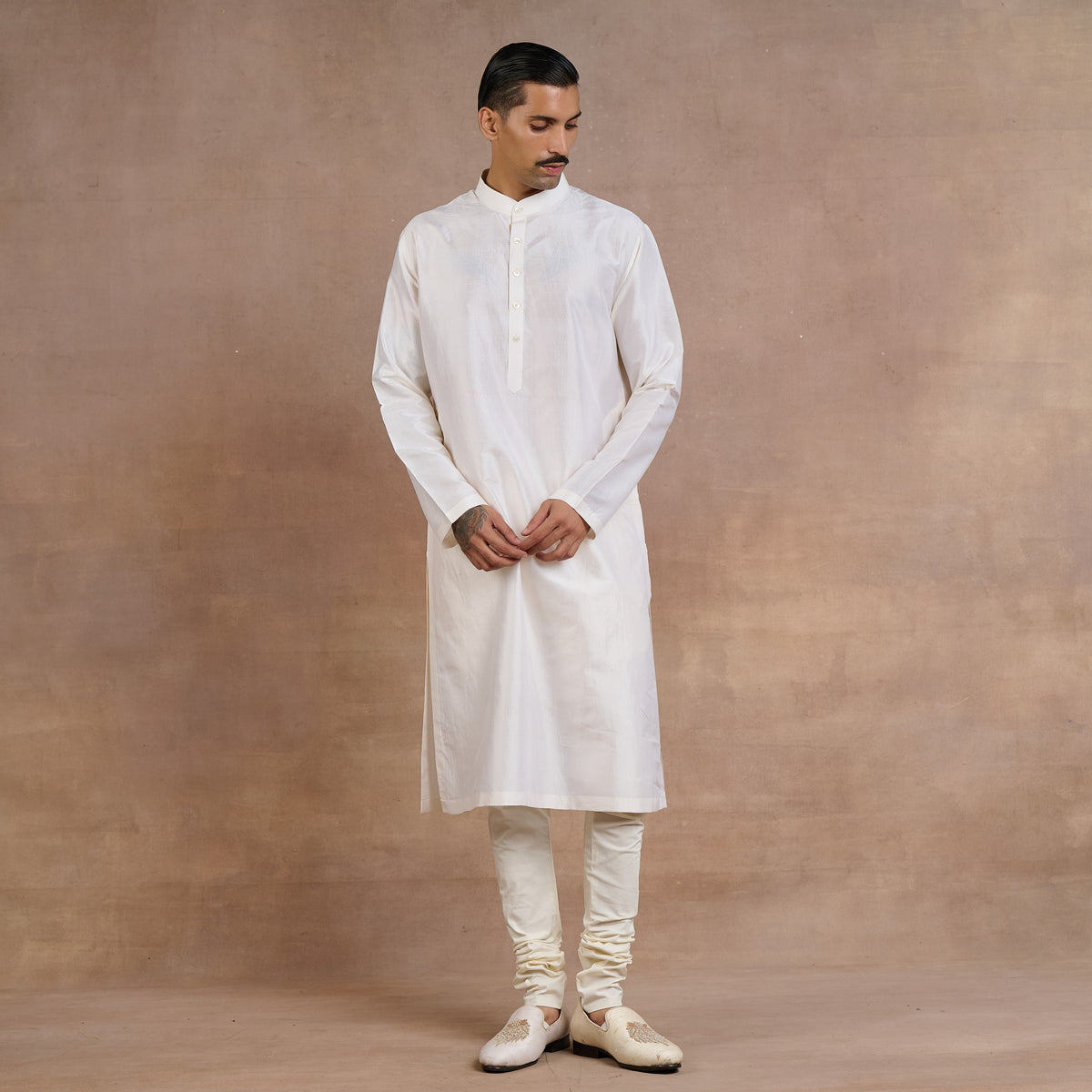 Pearl Ivory Sherwani Set | Siddi