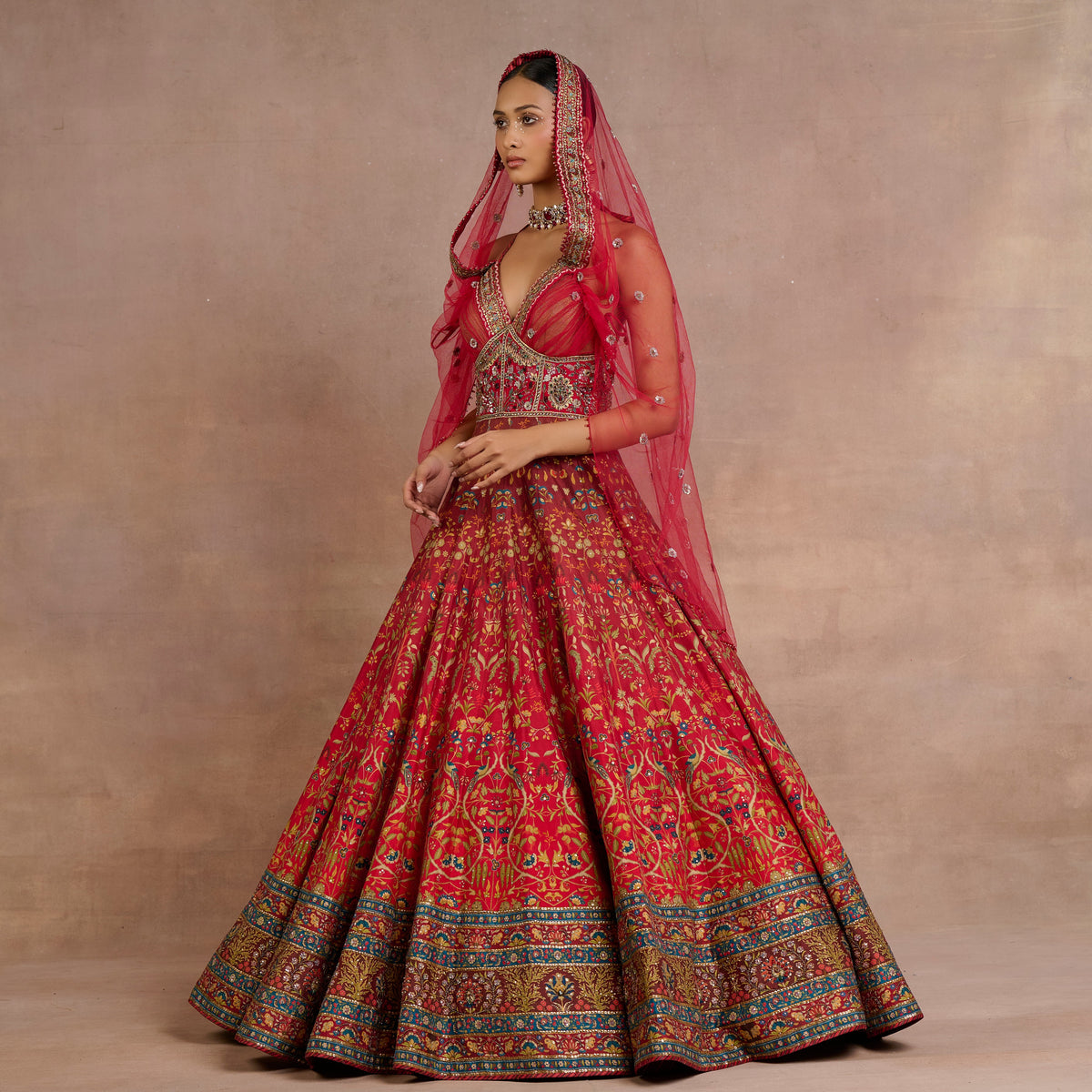 Vermilion Red Dress | Siddi