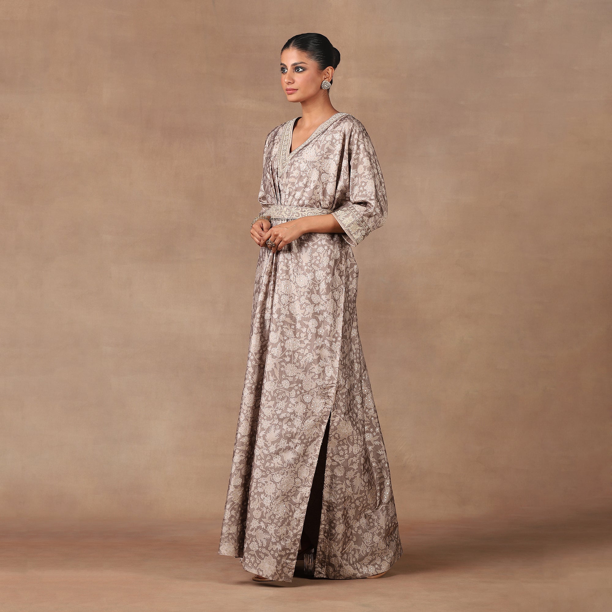 Taupe Kaftan Set | MURAQQA