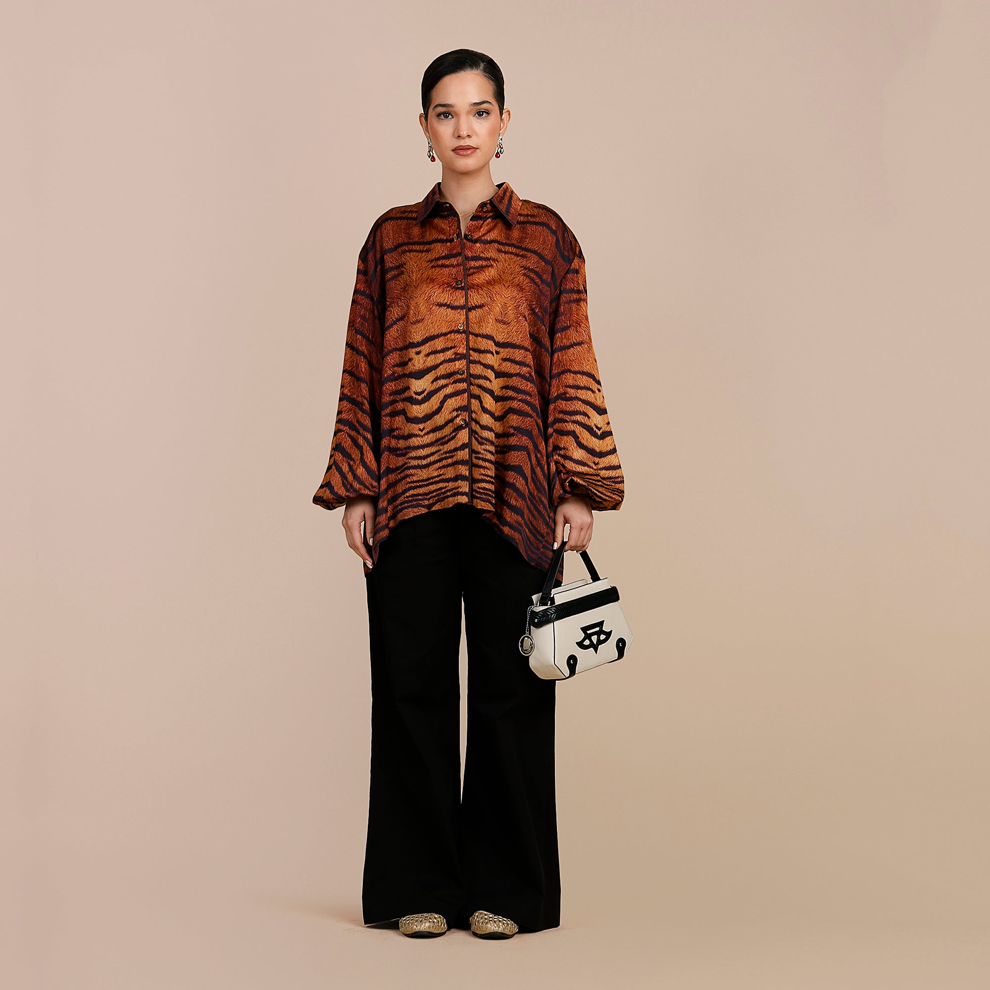 Tiger Print Long Top | SATT